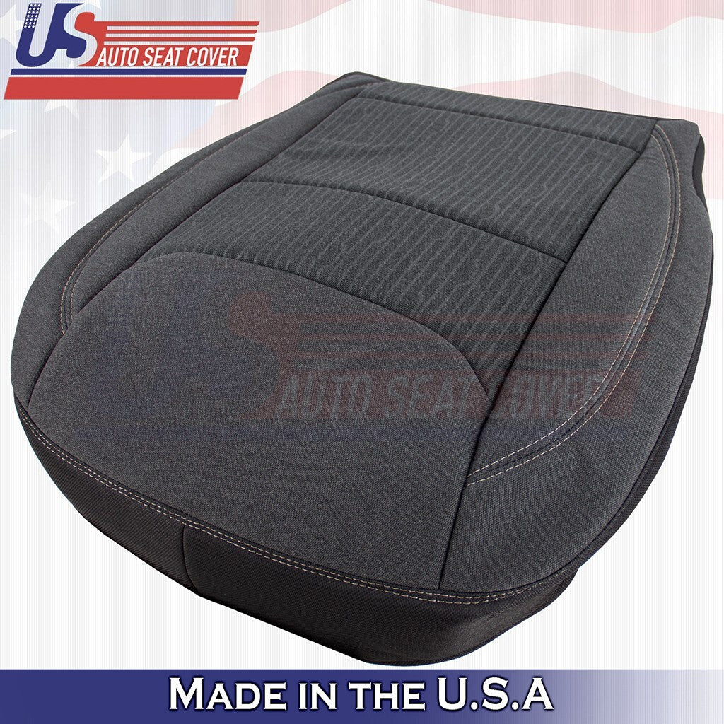 2020 to 2024 For Dodge Ram SLT Driver & Passenger Bottom Cloth Cover Diesel Gray