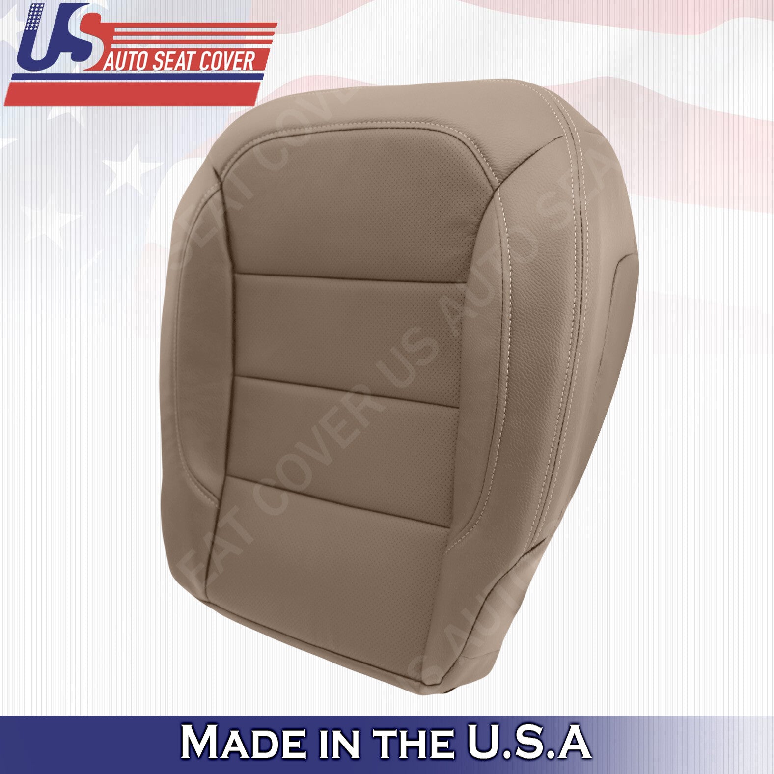 Tan Bottoms Perforate Leather Cover For 2012 2013 Mercedes Benz ML  ML350 ML400