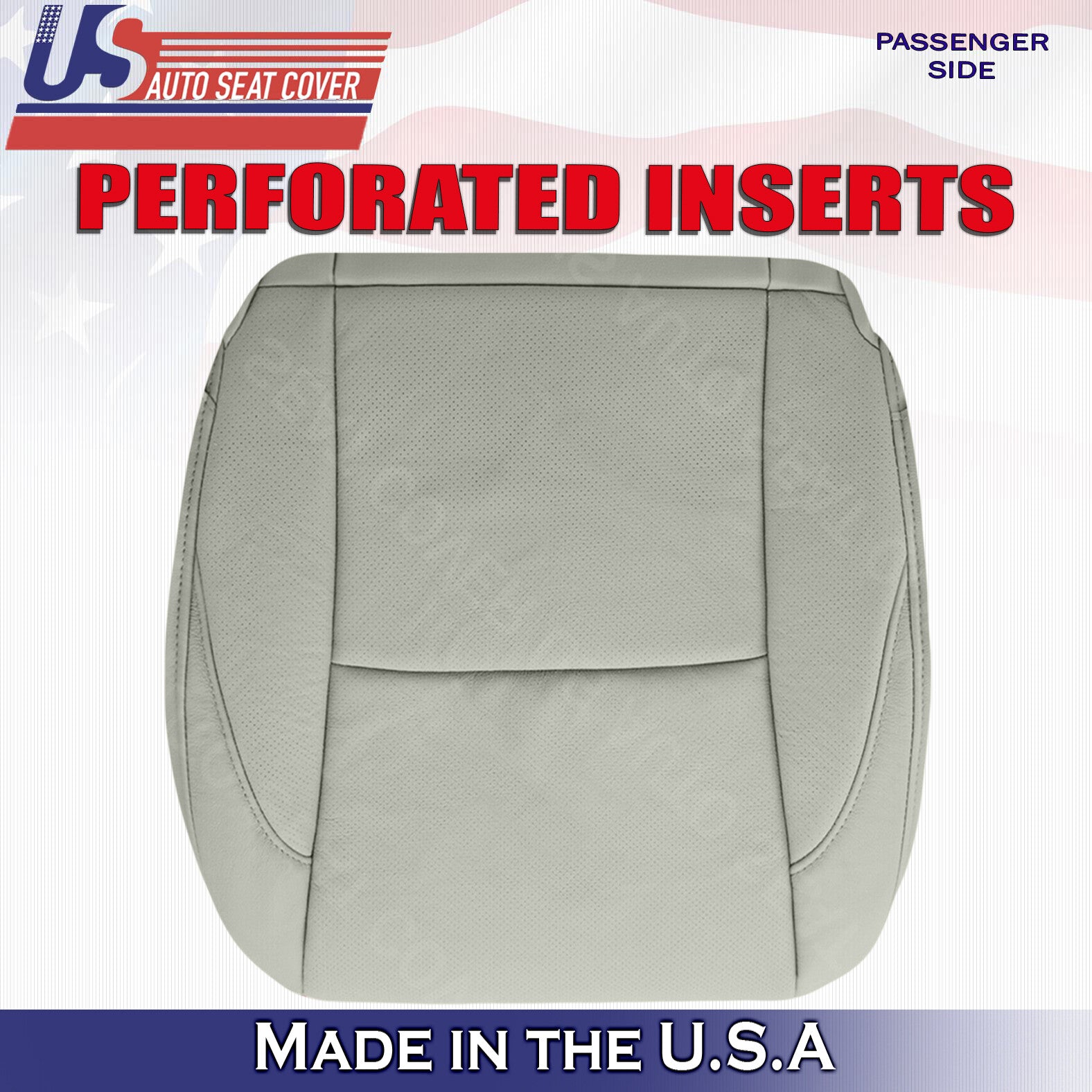2010 2011 2012 For Lexus ES350 Passenger Side Bottom Leather Seat Cover Gray