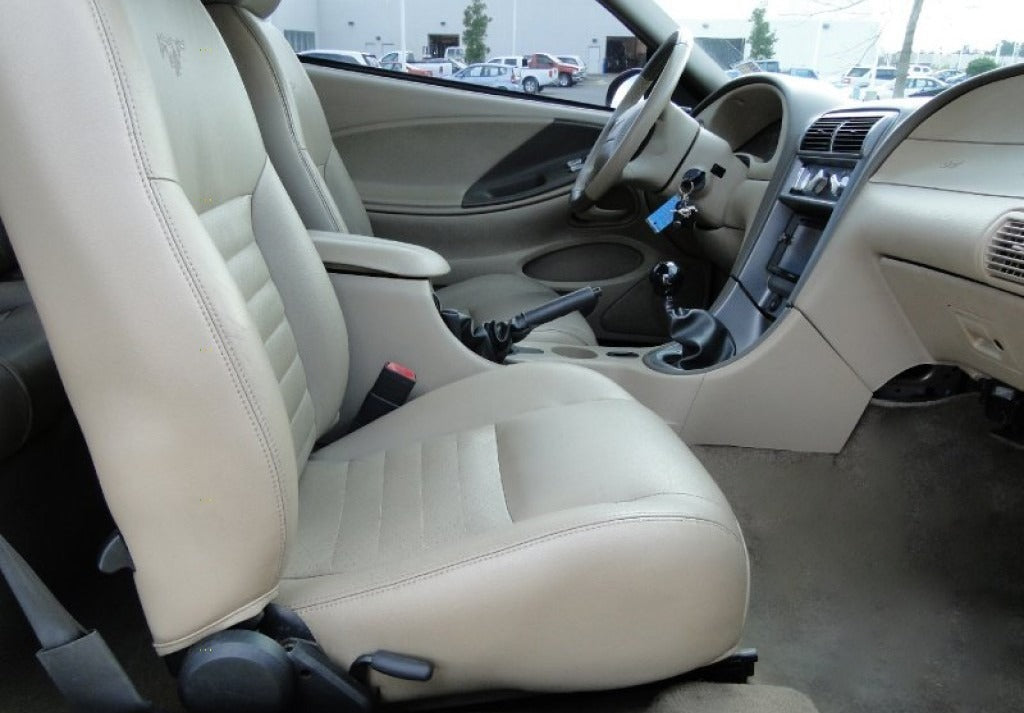 1999 2000 2001 2002 2003 04 Ford Mustang GT Driver Bottom Leather Seat Cover TAN
