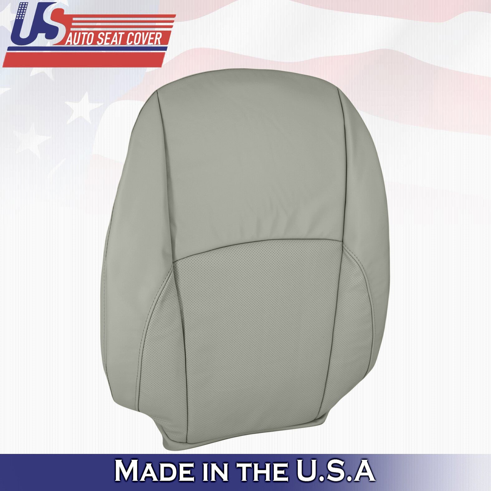 2010 2011 2012 Driver's Upper Seat Cover Leather Gray For Lexus ES350 Perforated