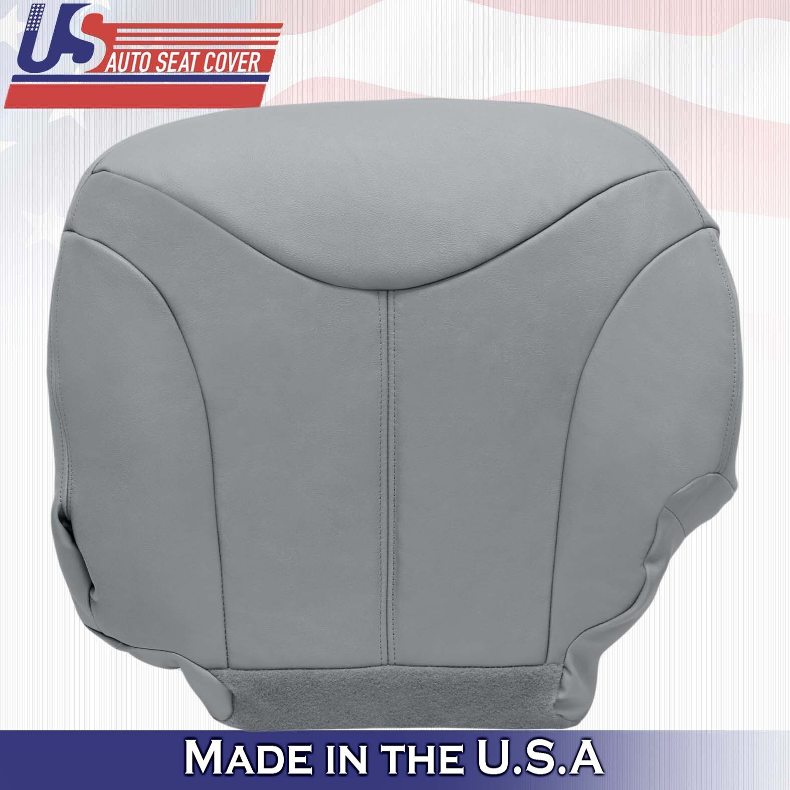 1999 2000 For GMC Yukon XL SLT SLE Driver Top & Bottom Leather Covers Gray