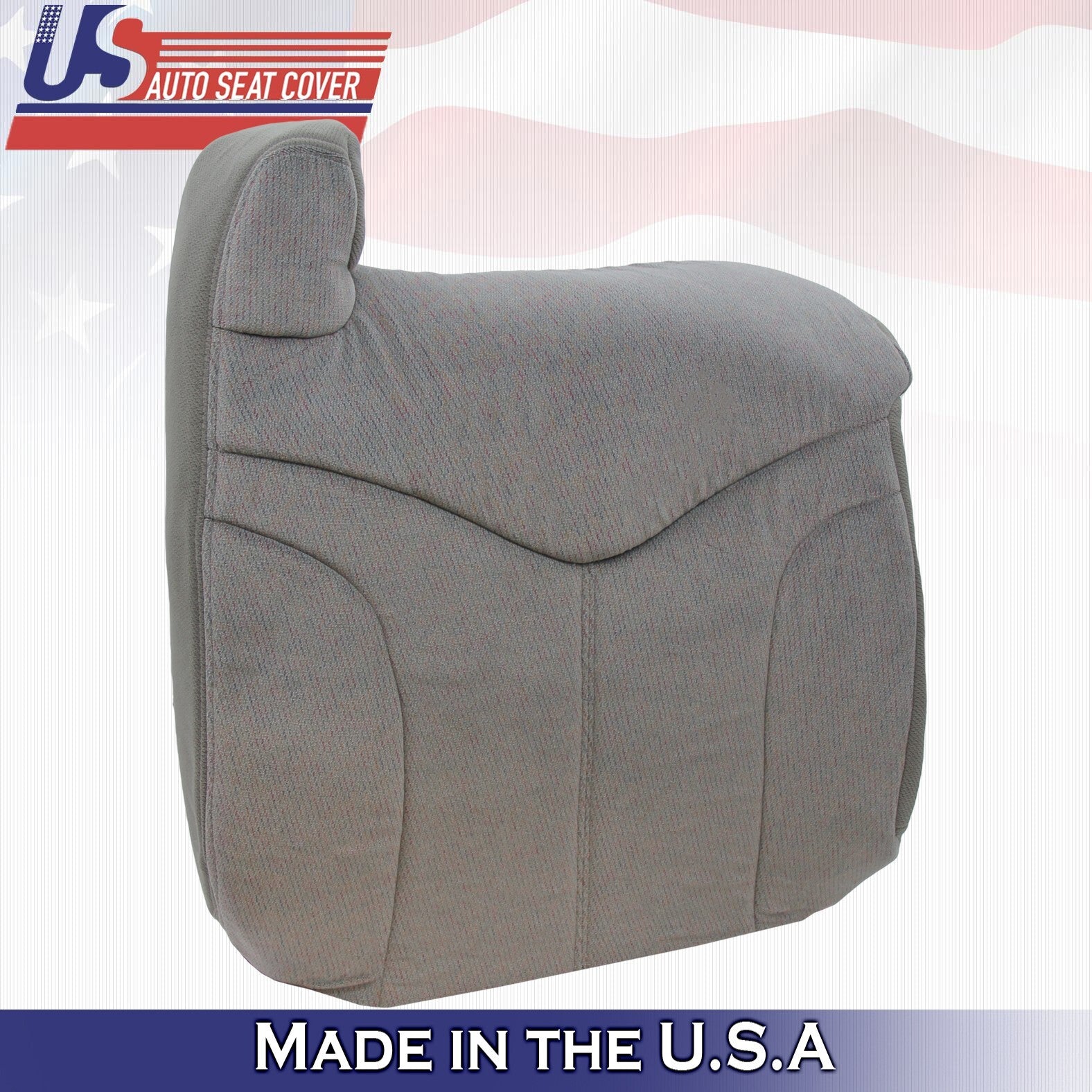 1999 2000 2001 2002 For GMC Yukon 1500 Passenger Top Cloth Seat Cover Gray