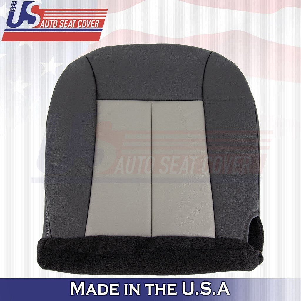 2002 to 2004 For Jeep Grand Cherokee Driver Bottom Leather Seat Cover Gray