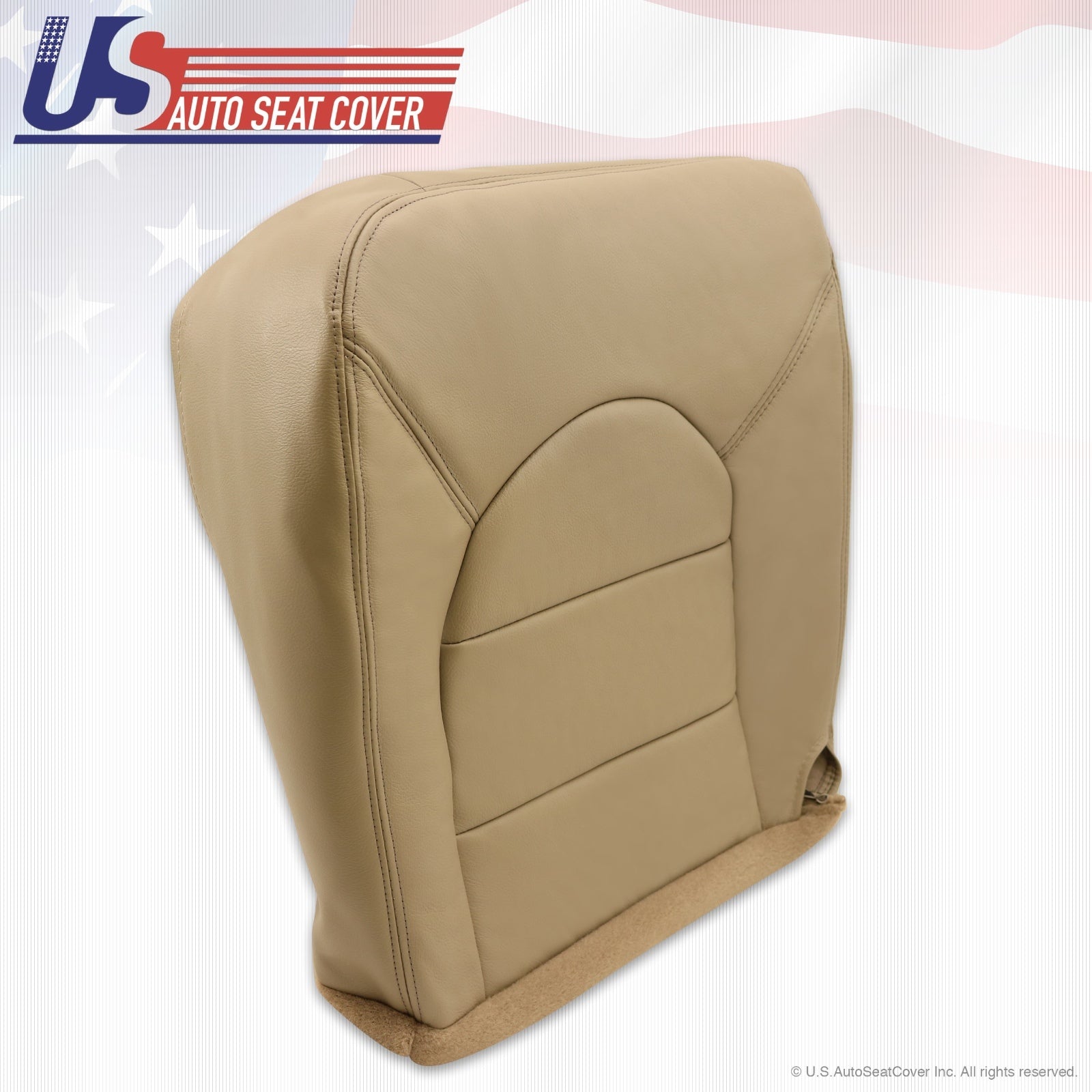 1999 Ford F250 F350 Lariat Driver Bottom Replacement vinyl Seat Cover prairi Tan