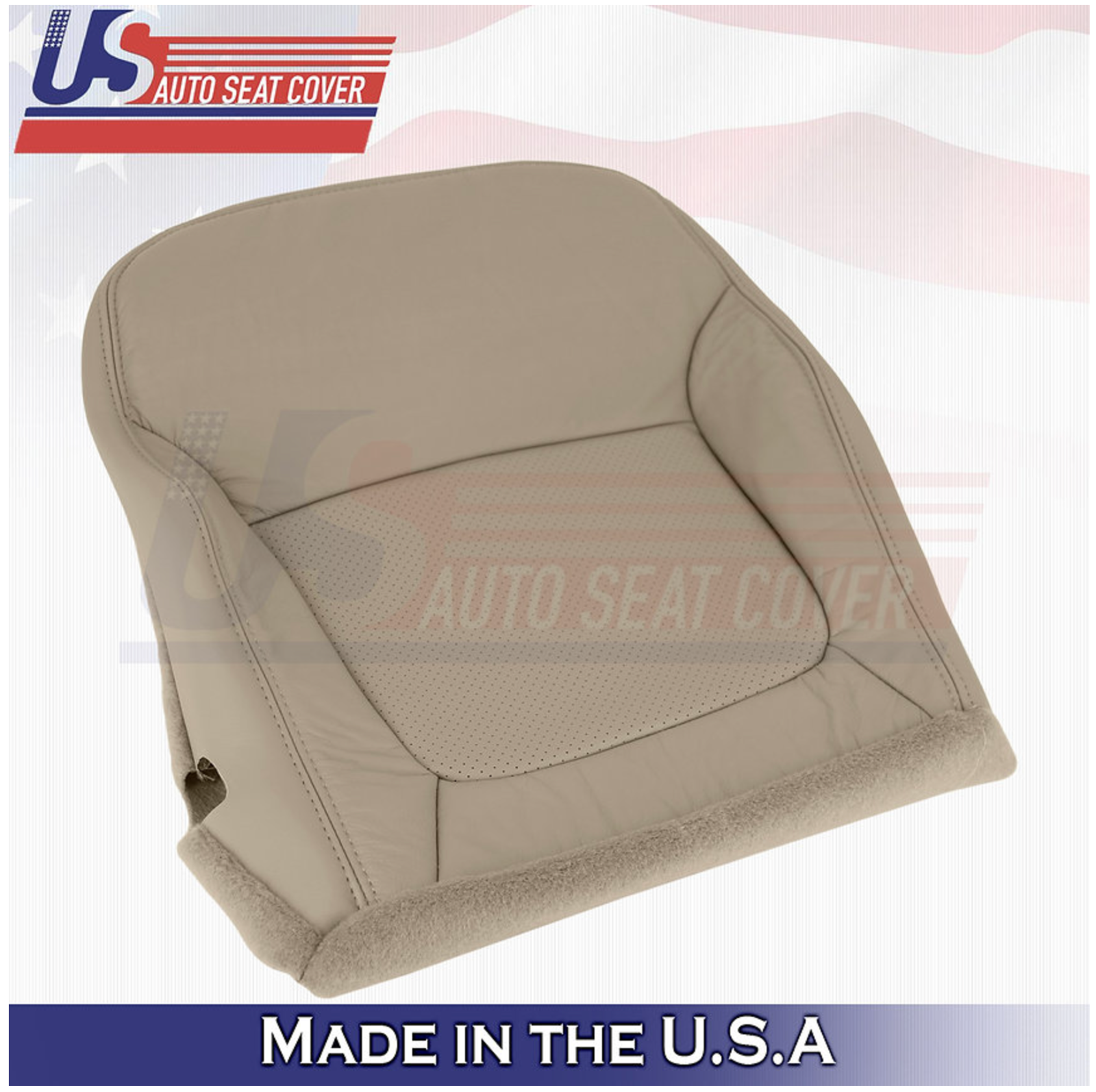 2002 2003 For Acura TL Type S Front Passenger Bottom Leather Seat Cover Tan