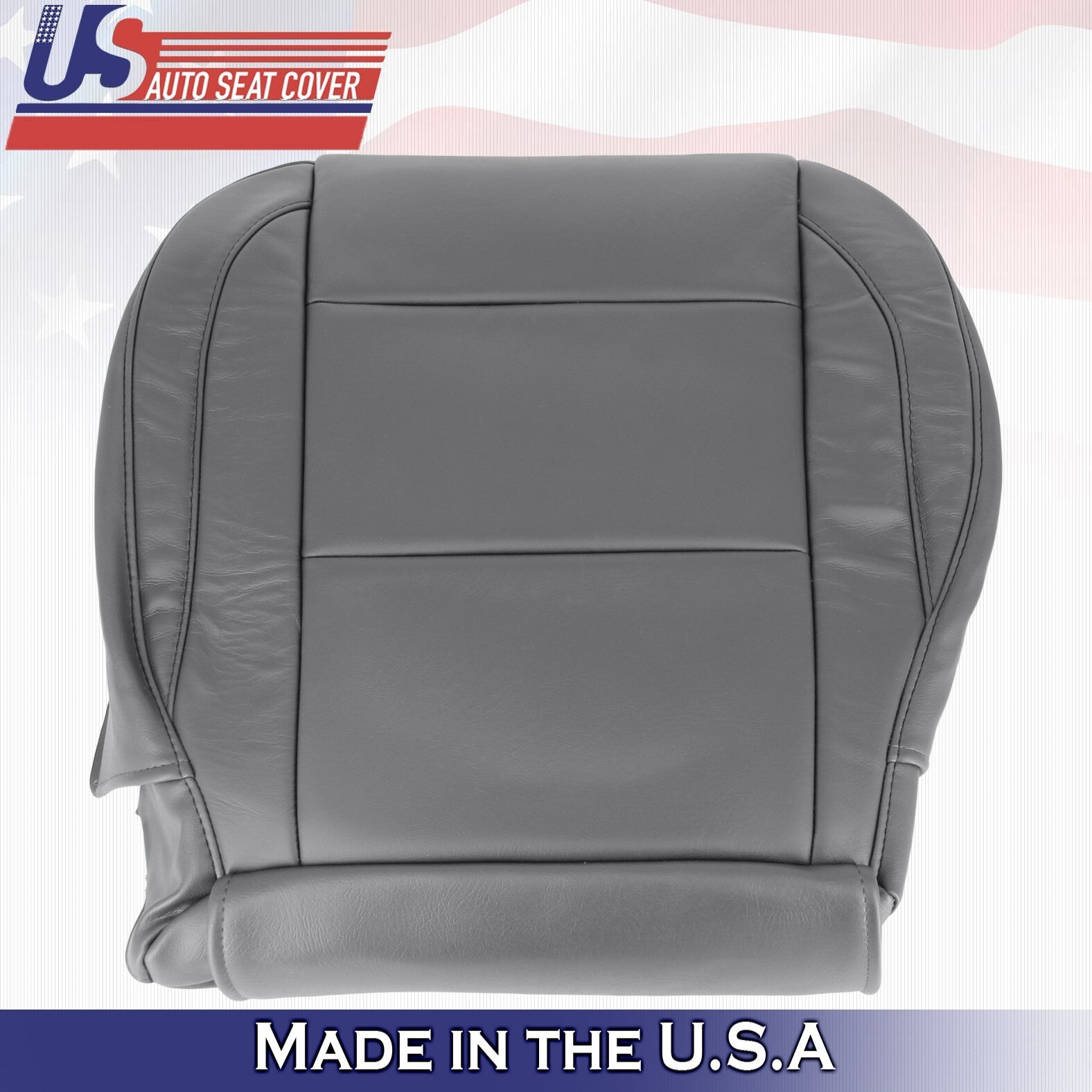 2005 to 2015 For Nissan Armada Titan Passenger Top & Bottom Leather Covers Gray