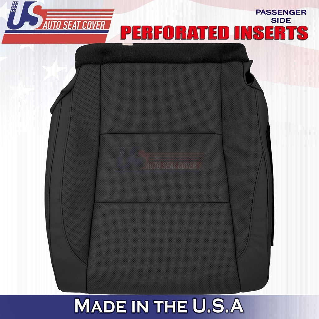 2014 to 2019 For Toyota Highlander Passenger Bottom Vinyl w/Perf Cover Black