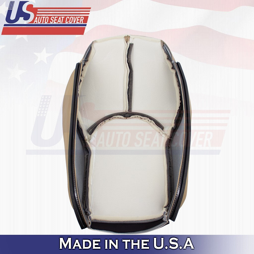 1996 to 2002 For Mercedes Benz SL500 Driver Bottom & Top Perf Leather Cover Tan