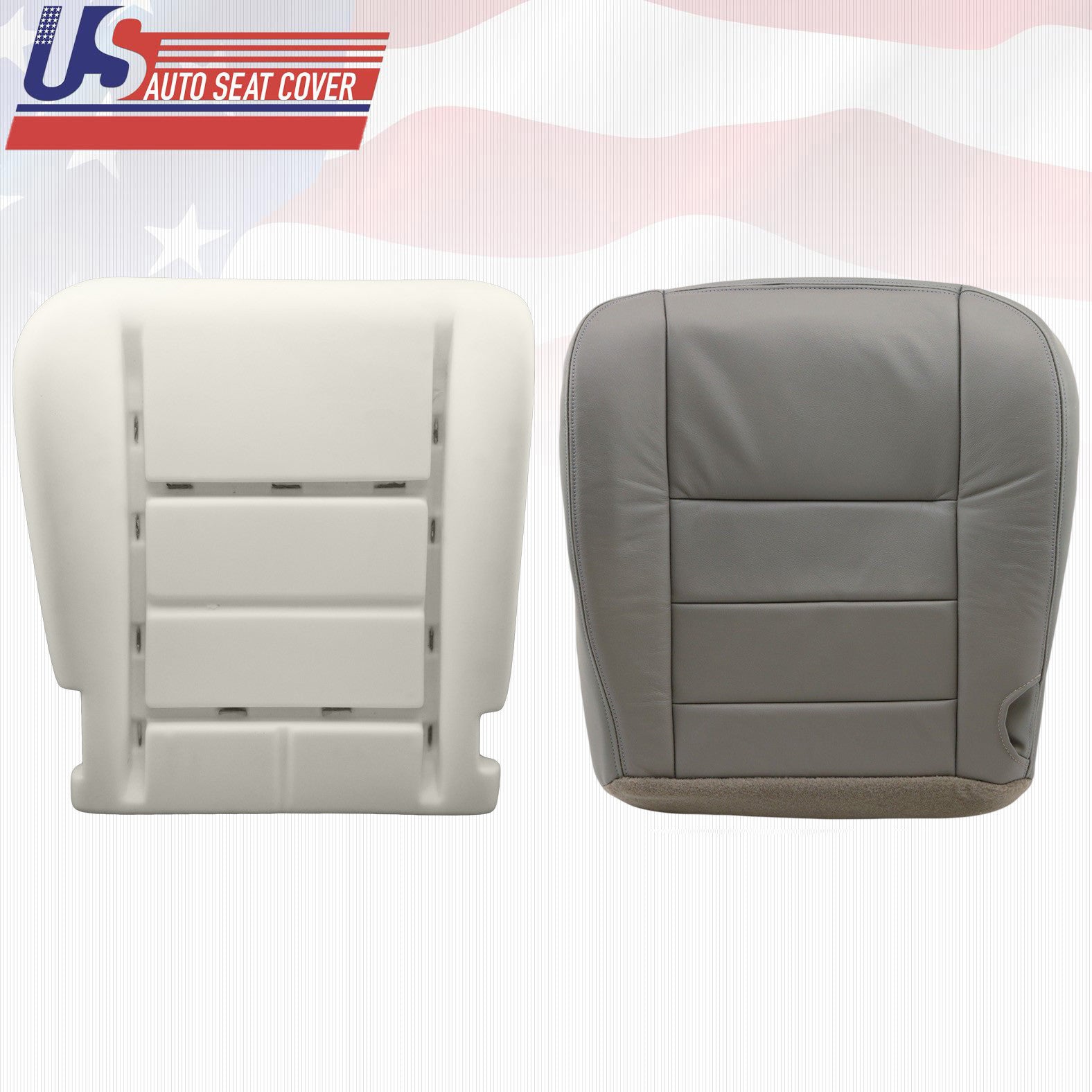 2002-2005 Ford F250 Lariat Driver Side Bottom Vinyl Seat Cover Plus Foam Cushion