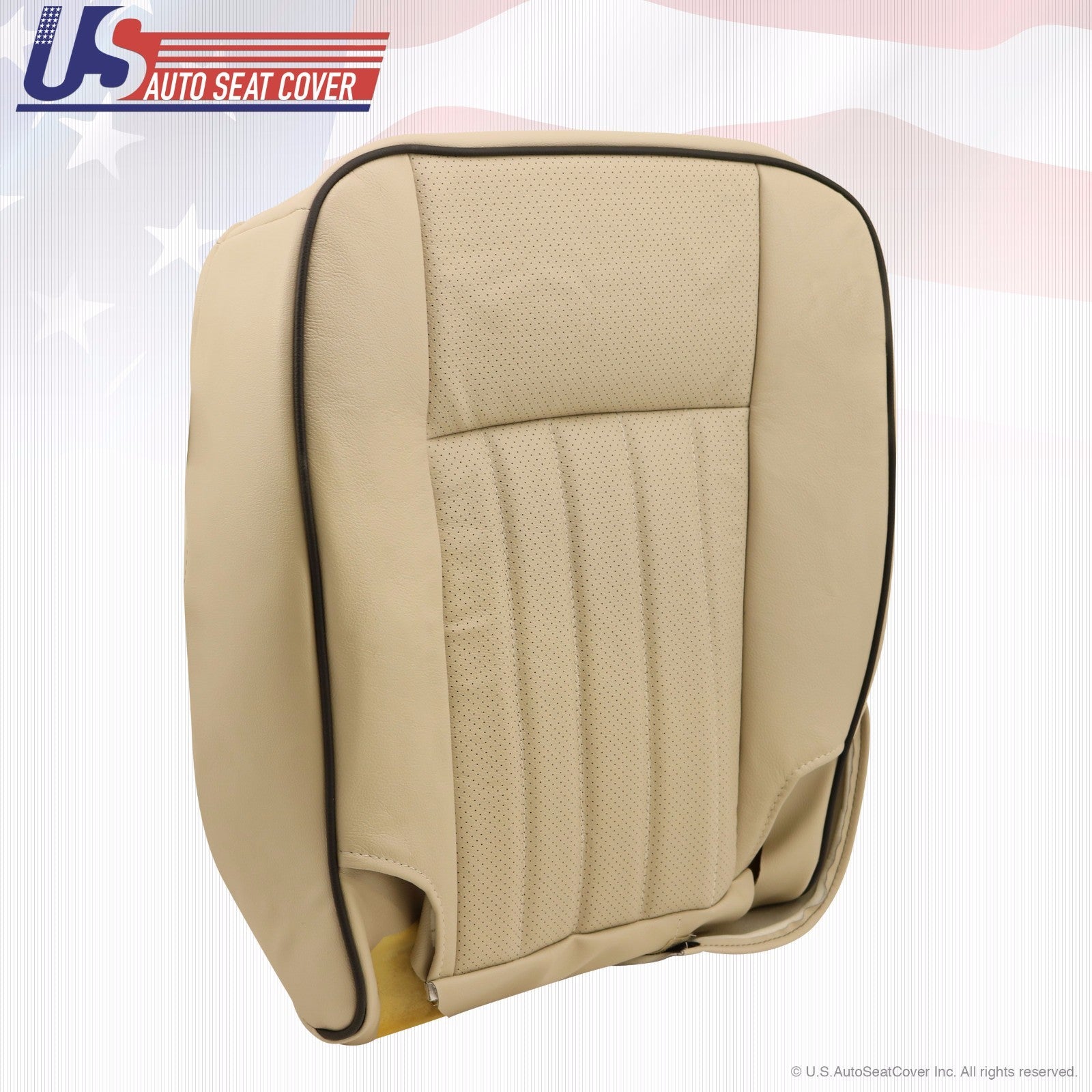 2003 2004 Fits Lincoln Navigator Driver Bottom Leather Seat Cover Parchment Tan