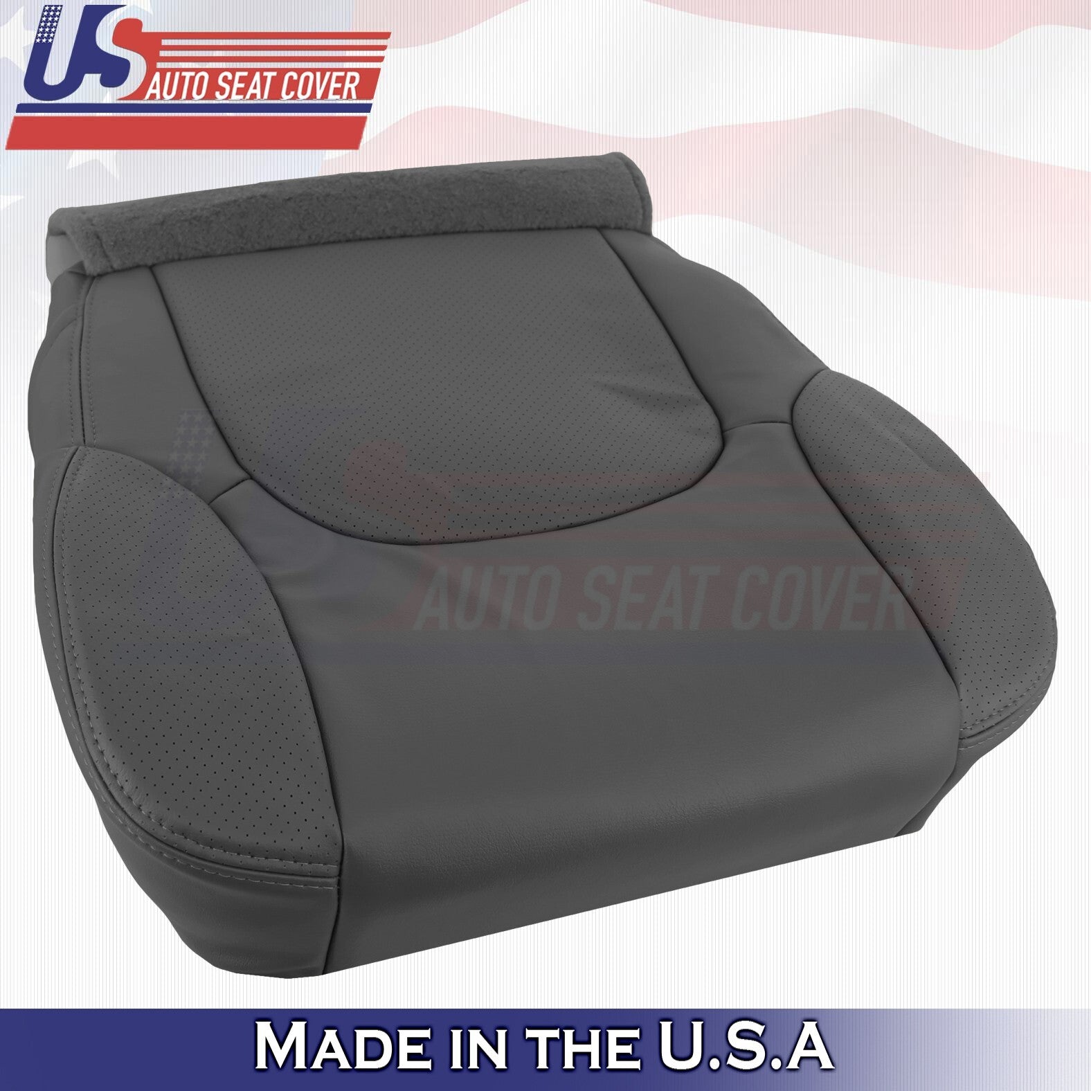 2005 to 2021 For Nissan Frontier Passenger Top & Bottom Leather Seat Covers BLK