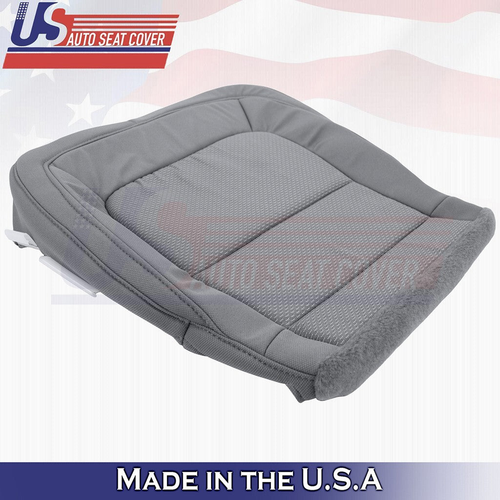 2015 to 2021 Fits Chevy Colorado Driver Bottom Cloth Seat Cover Dark Ash Gray