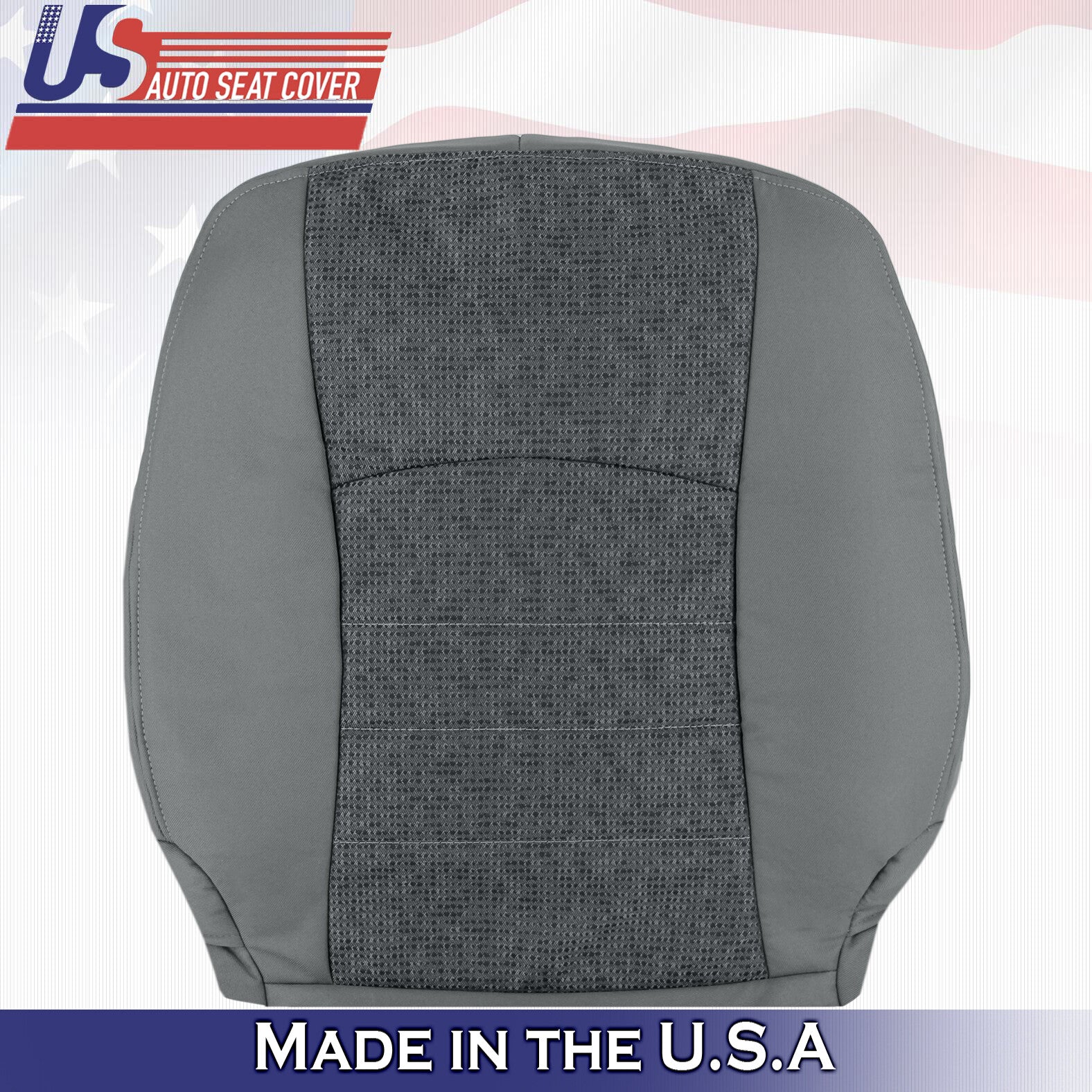 2013 to 2018 For Dodge Ram 1500 SLT Driver Side Top Cloth Seat Cover Gray