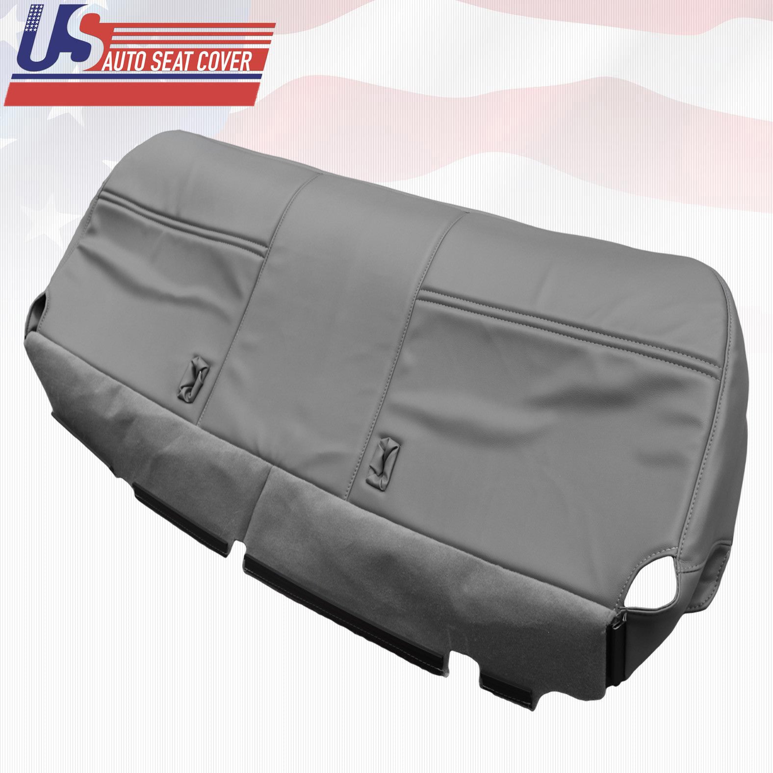 2003-2007 Ford F250 F350 F450 XL -Bottom Bench Seat Replacement Vinyl Cover Gray