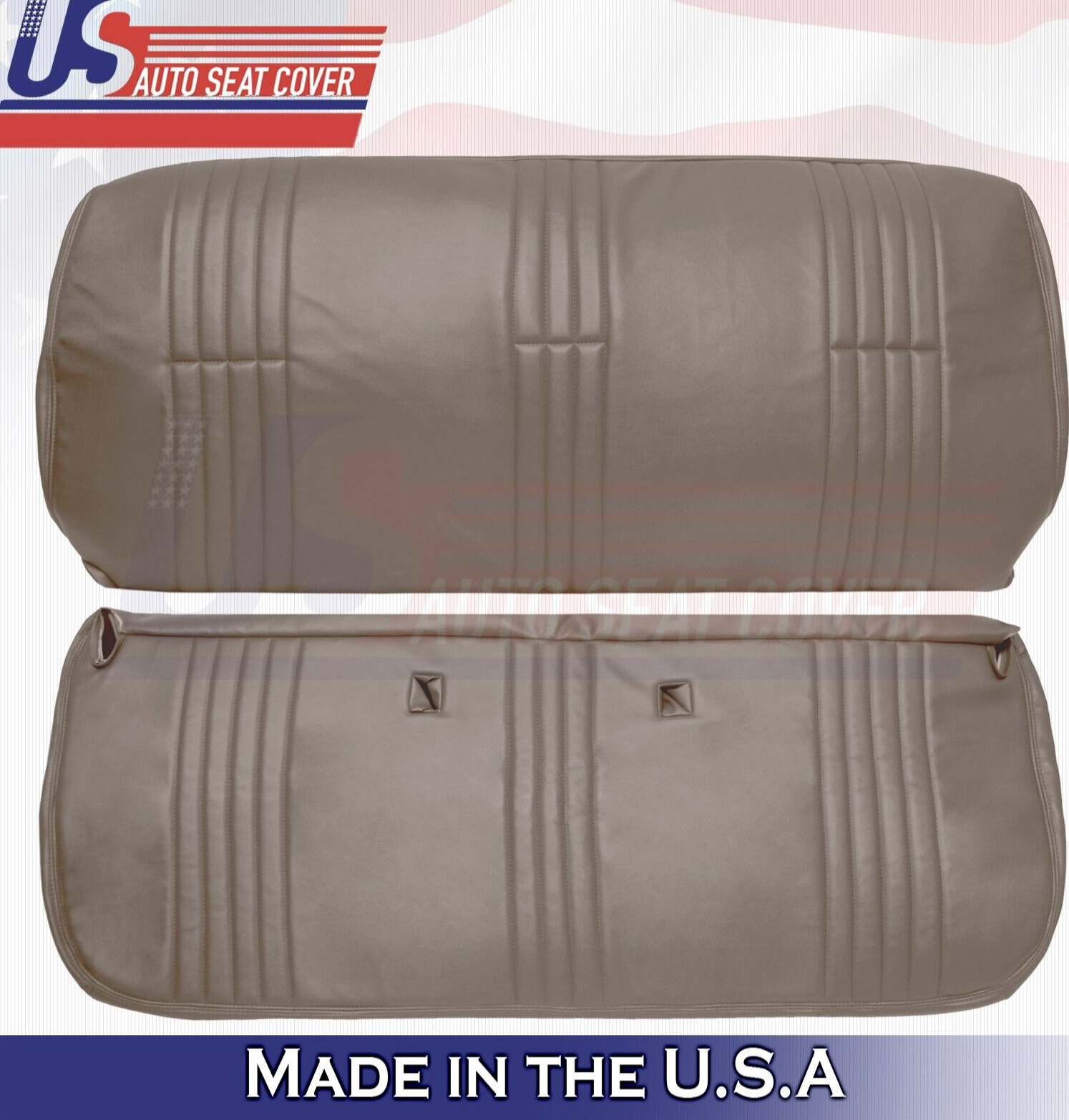 1999 For GMC Sierra C/K 1500 2500 3500 Top & Bottom Bench Vinyl Seat Covers Tan