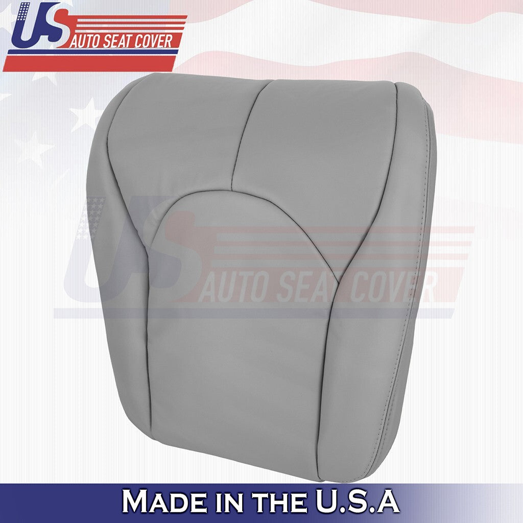 1996 to 2002 For Mercedes Benz SL500 Driver Top &Bottom Leather Seat Cover Gray