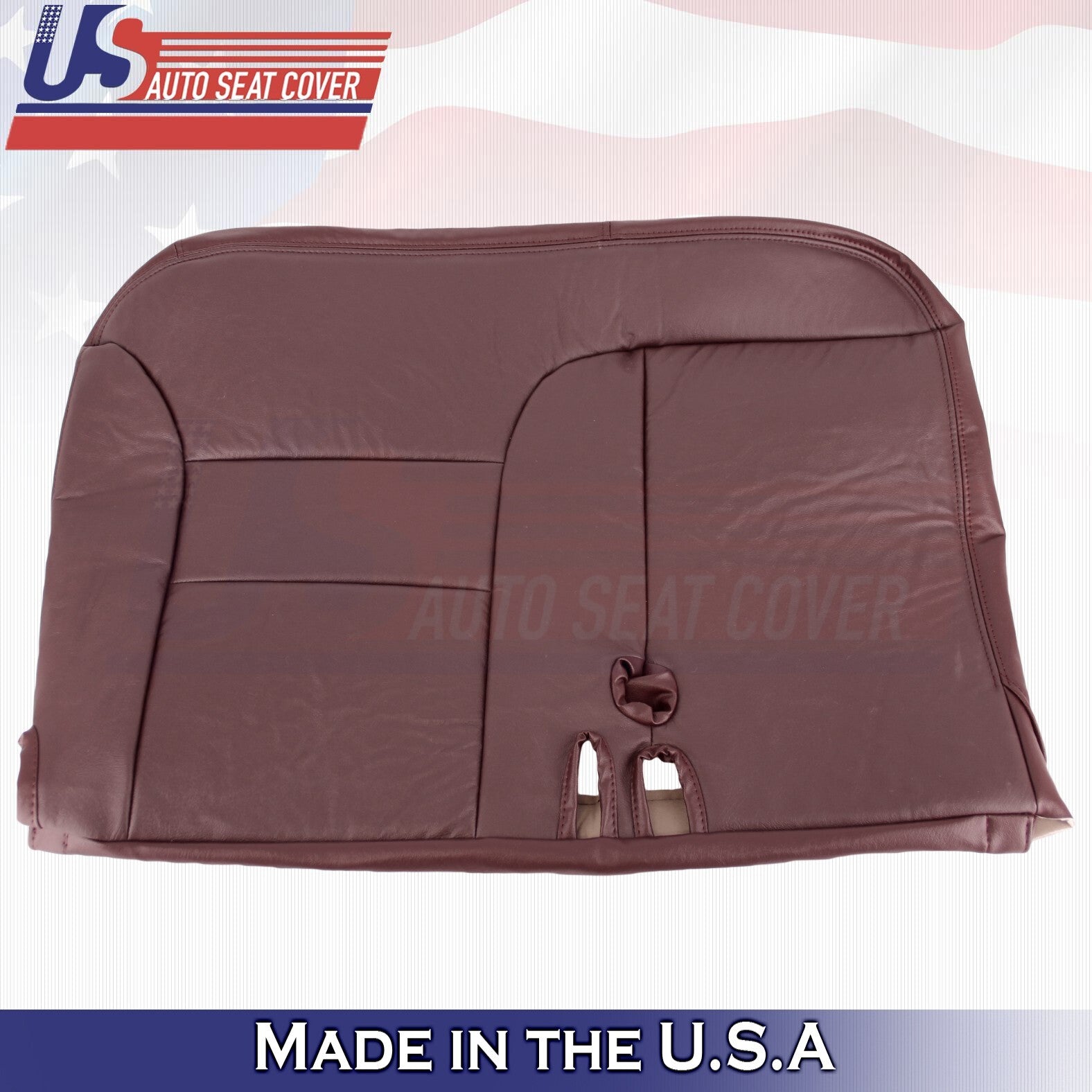 1999 2000 For Chevy Silverado 1500 2500 3500 2 Top & 2 Bottom Leather Covers Red