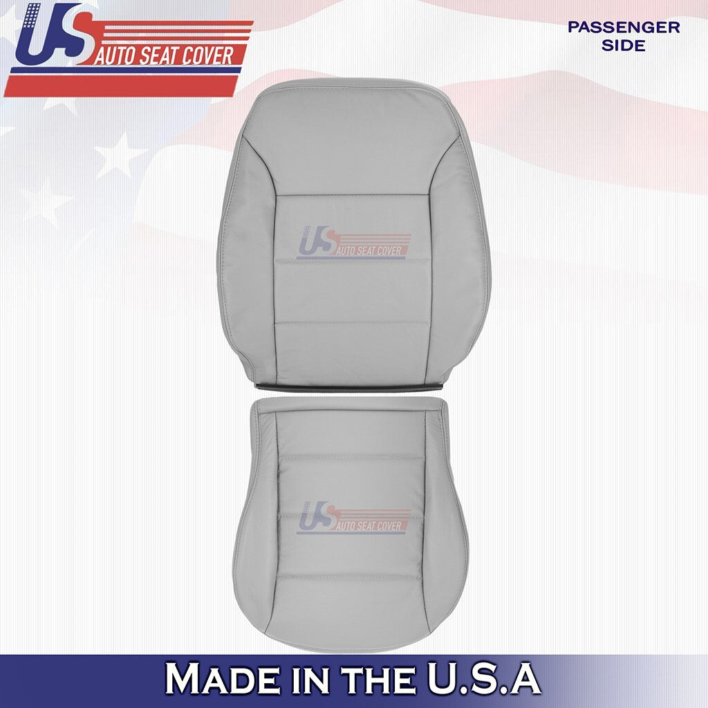 1999 to 2004 For Volkswagen Jetta Passenger Bottom & Top Leather Cover Gray
