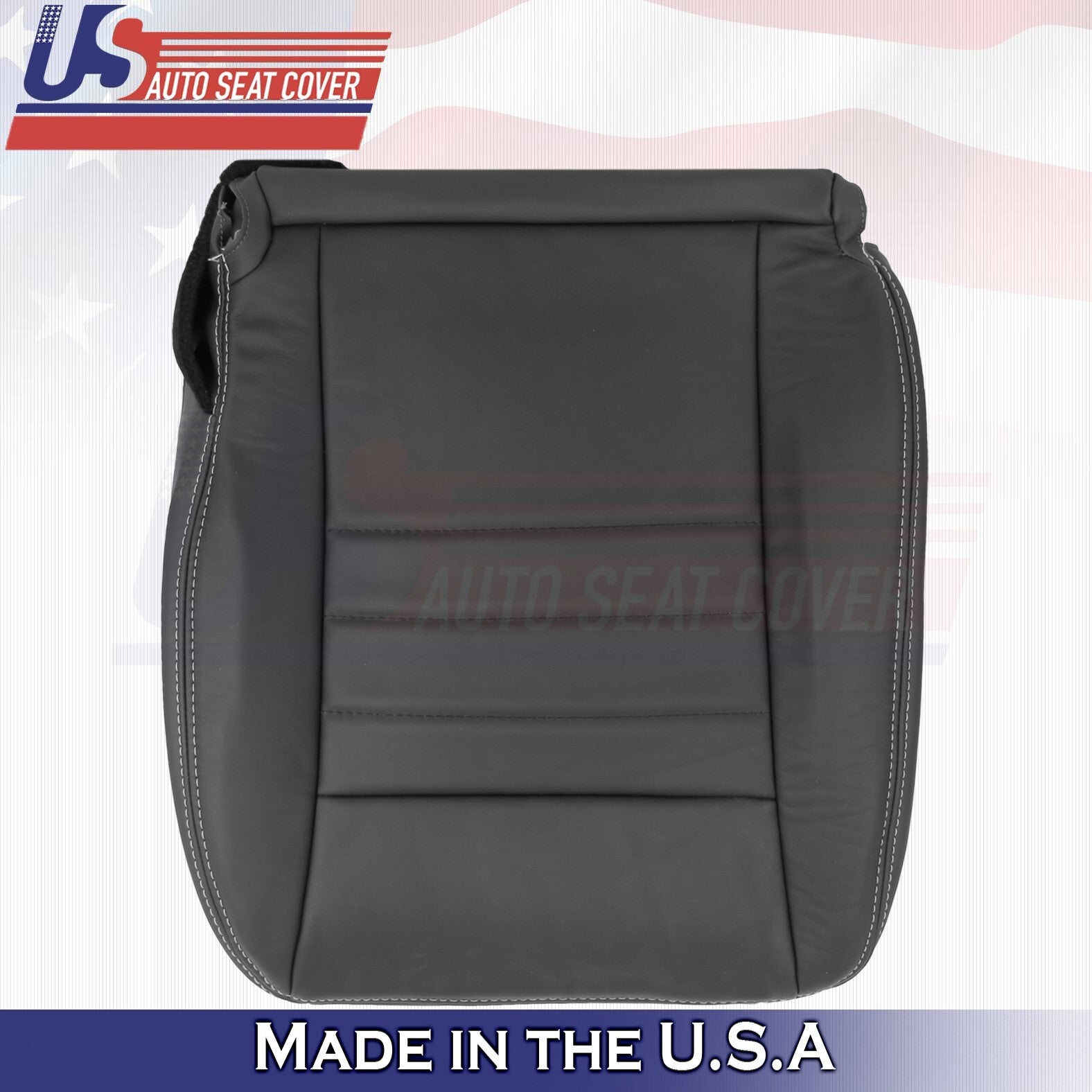 2011 2012 For Dodge Charger SXT Driver Passenger Bottom Leather Seat Covers BLK