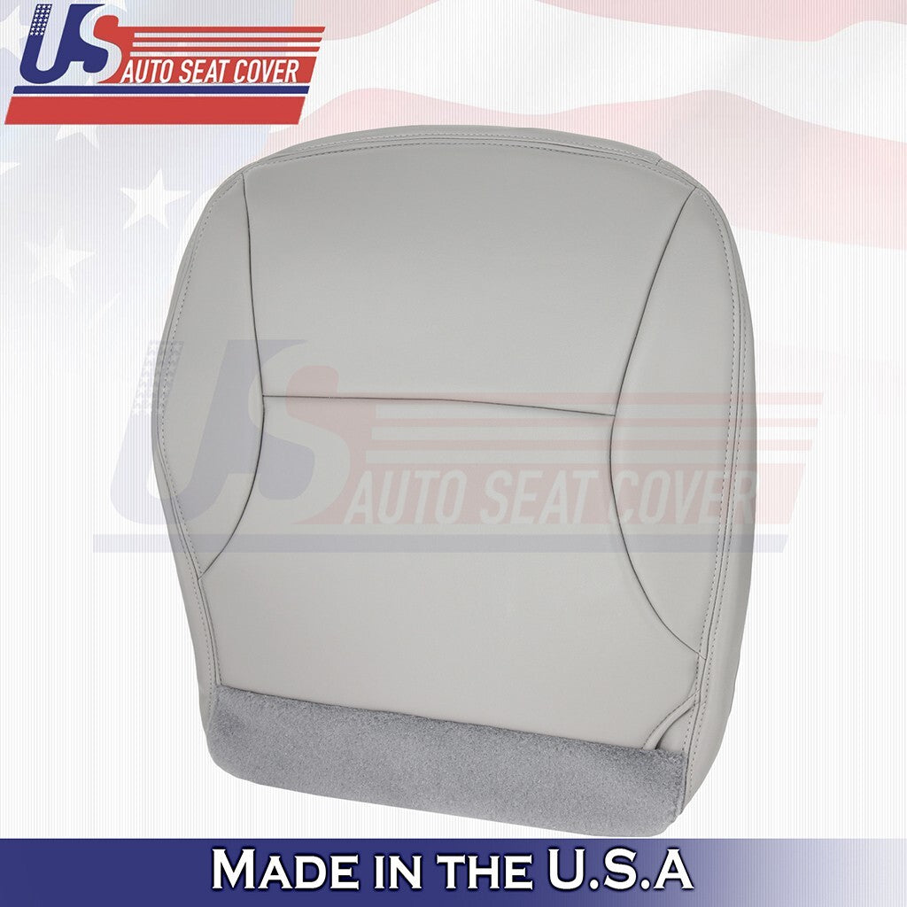 Passenger Bottom & Top Leather Seat Cover Gray FIts 1997 1998 Ford F150 Lariat