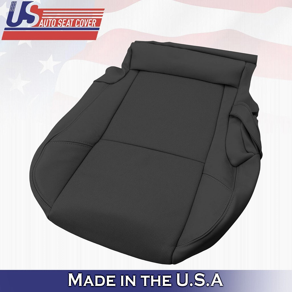2007-2014 Fits Cadillac Escalade 2nd Row Bottom Set Leather Seat Cover Black