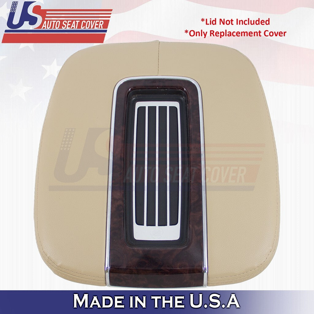 2012 2013 2014 Fits Cadillac Escalade ESV Center Console Lid Leather COVER Tan