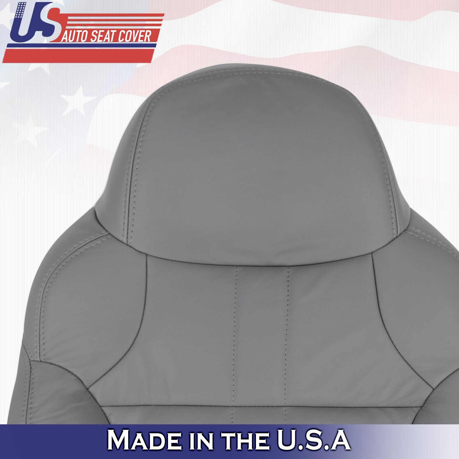 2001 For Ford Excursion Limited XLT Passenger Side Top Leather Seat Cover Gray