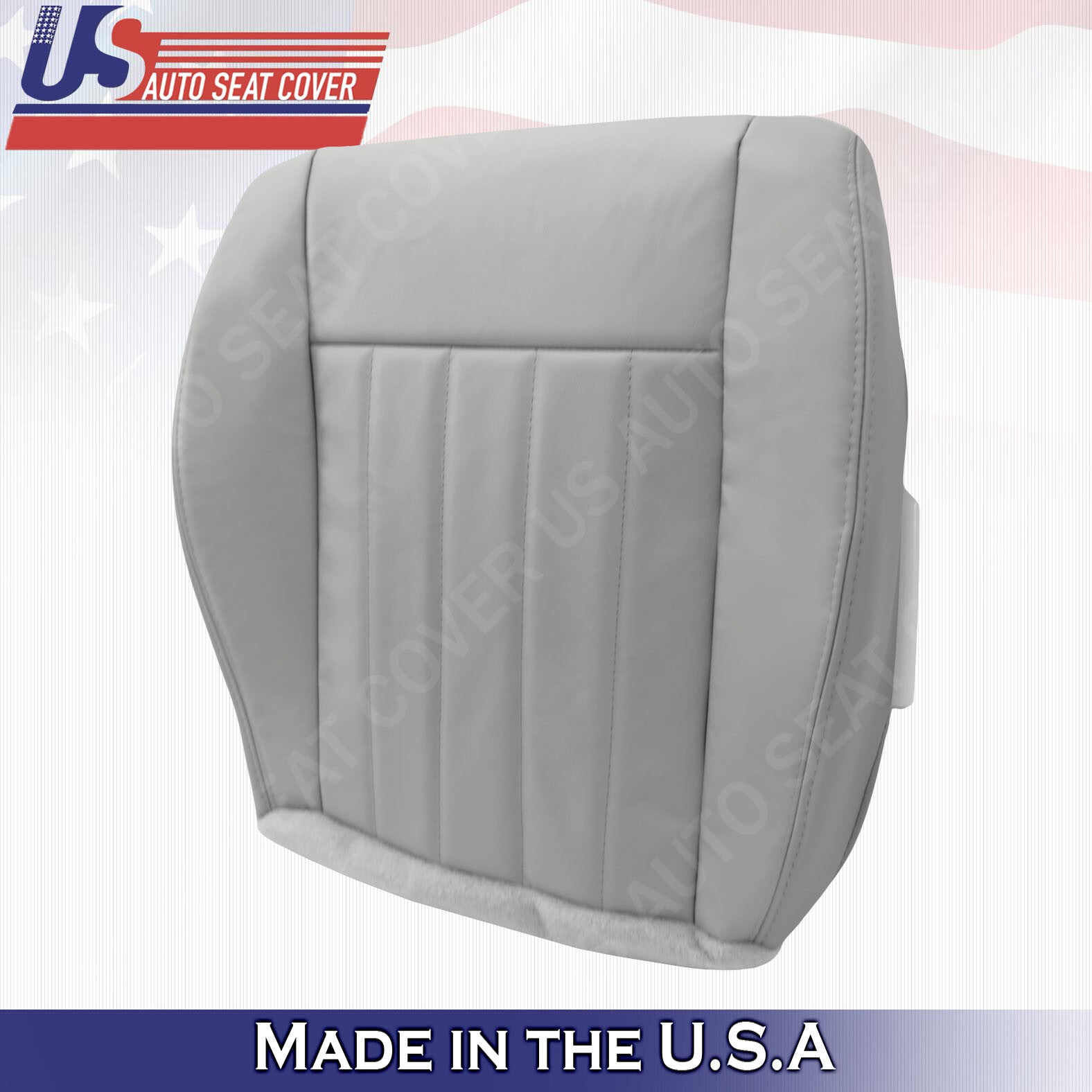 2005 2006 2007 Fits Jeep Liberty PASSENGER Bottom Leather Seat Cover Light Gray