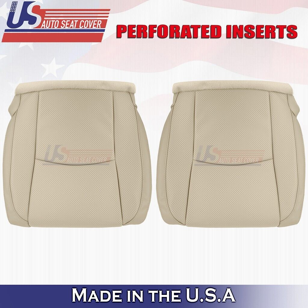 2003 to 2009 For Lexus RX330 Driver &Passenger Bottoms Synthe Leather Cover Tan