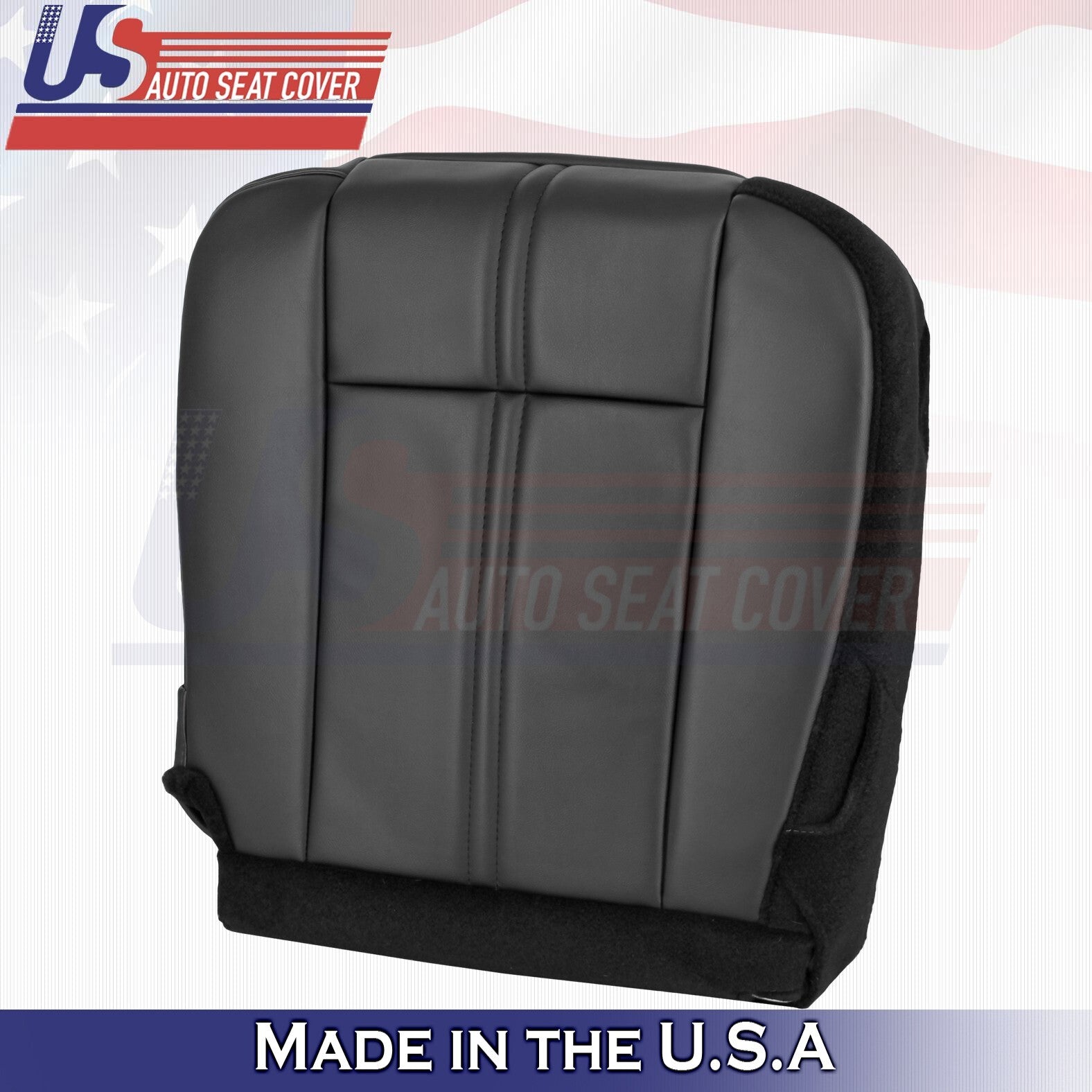 1997 to 2006 For Jeep Wrangler Driver Bottom Leather Seat Cover Black