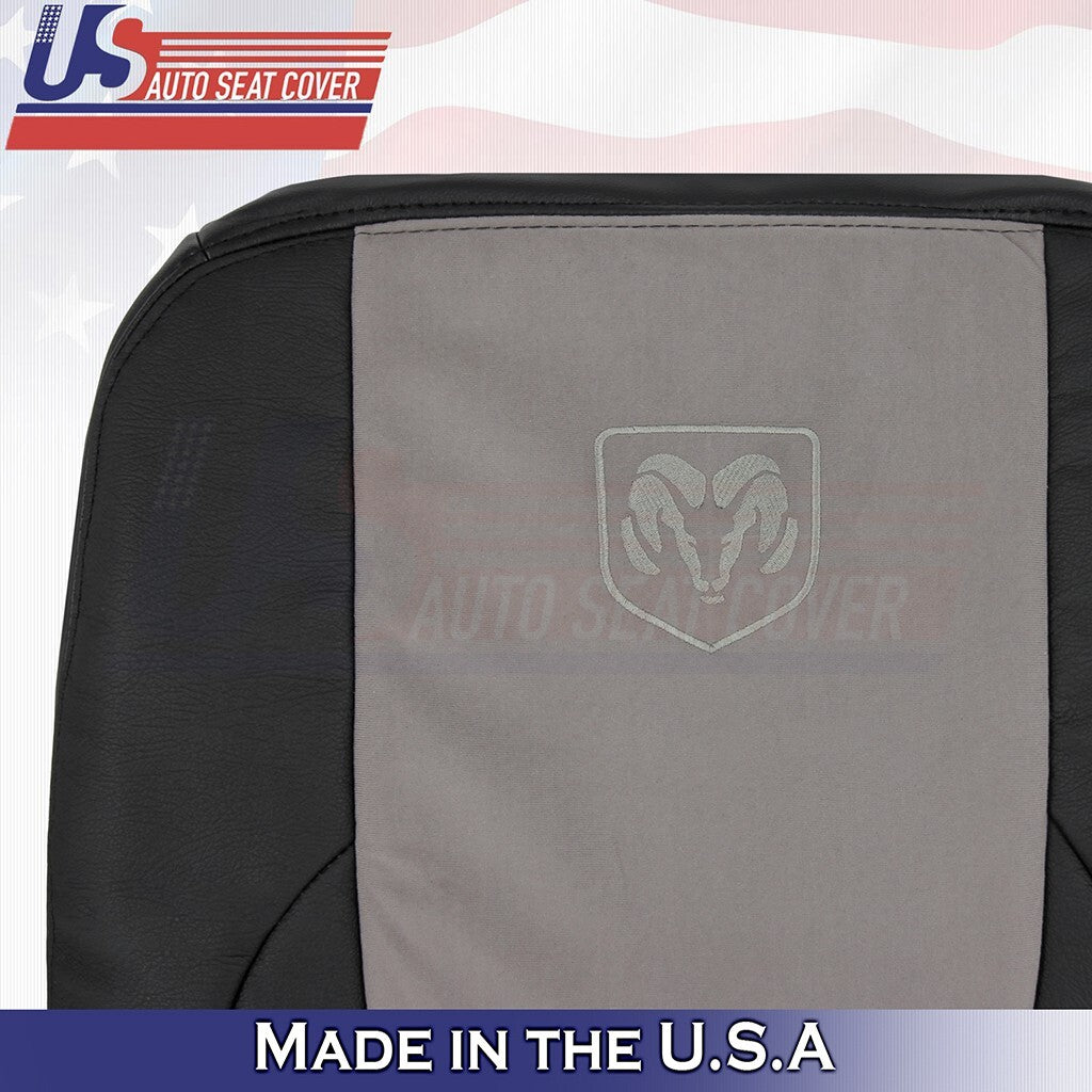 2002 2003 FITS Dodge Ram 2500 Laramie Driver Top Leather/Suede Cover Black