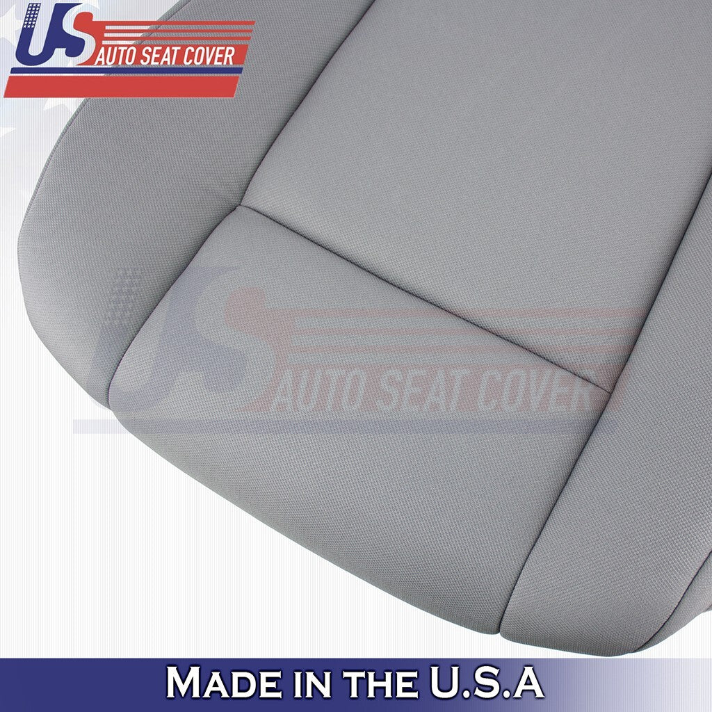 2012 to 2019 For Ford Econoline Van Front Passenger Bottom Cloth Seat Cover Gray