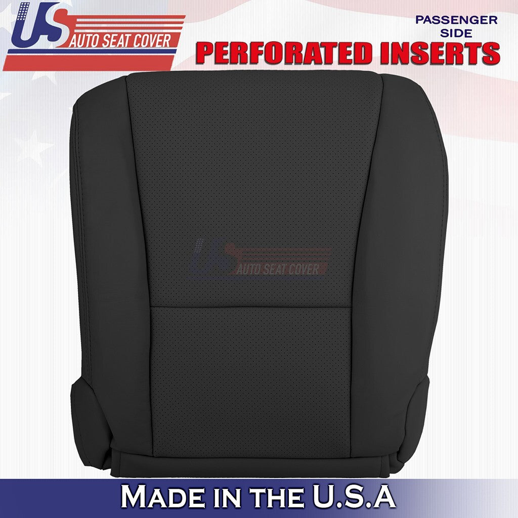 2007 to 2012 For Lexus LS600h Driver & Passenger Bottoms Leather Cover Black