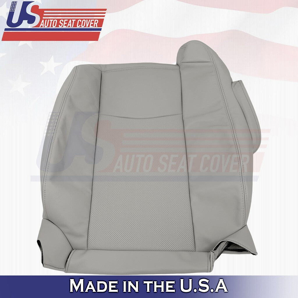 Fits 2004 to 2009 For Cadillac SRX Passenger Top Bottom Leather Cover Light Gray
