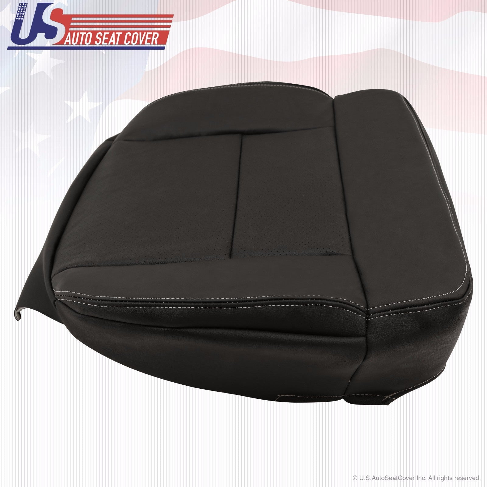 2004 to 08 Ford F-150 FX4 XLT Driver Bottom Leather Seat Cover Black perforated