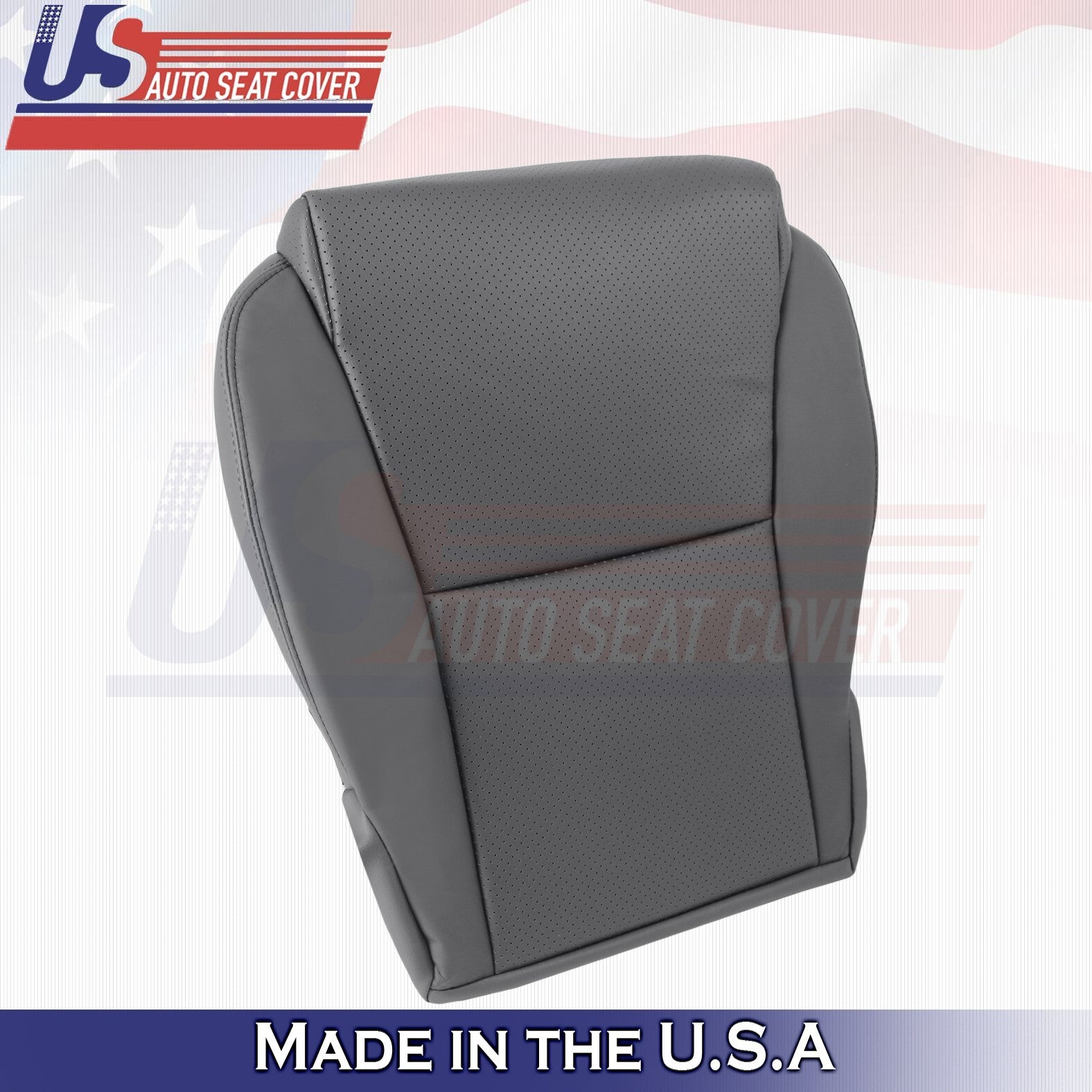 2004-2008 FOR Toyota Solara Driver Passenger Bottoms Leather Cover Dk Gray