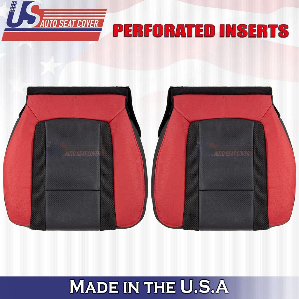 Driver & Passenger Bottoms Seat Cover Black/Red 2014 Fits Ford F150 Raptor