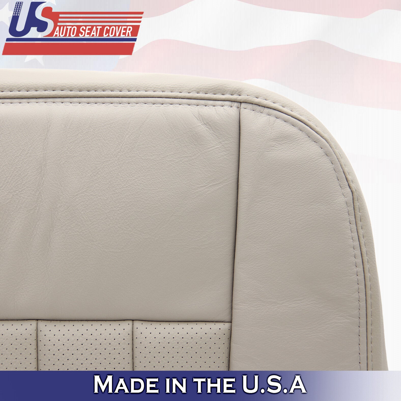 2003 to 2005 For Lincoln Town Car Signature Passenger Bottom Leather Cover Gray