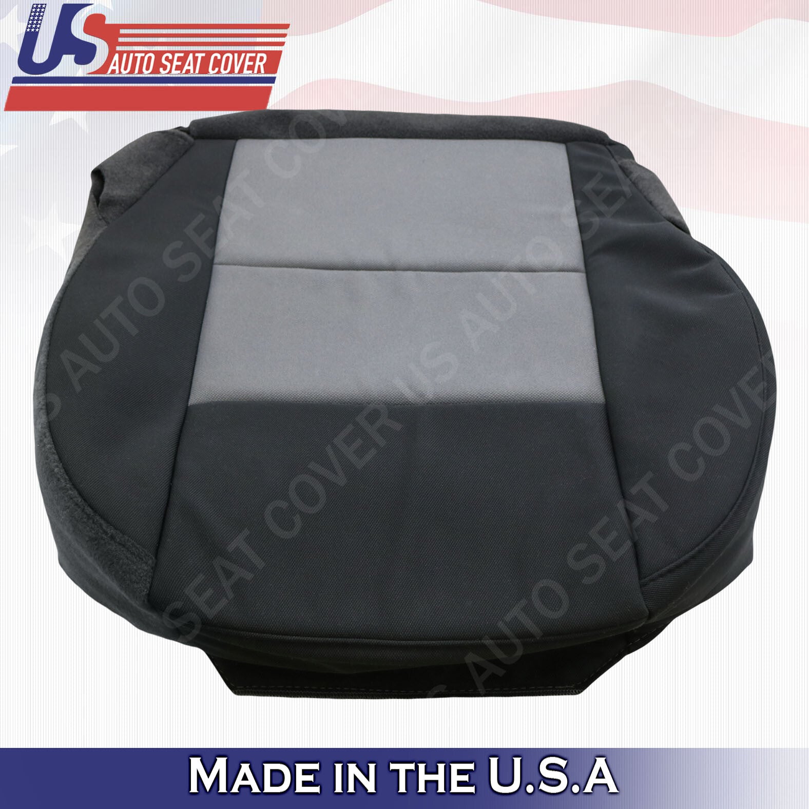 2003 to 2011 Ford Ranger XLT Driver Bottom Cloth Seat Cover 2-tone Black-Gray