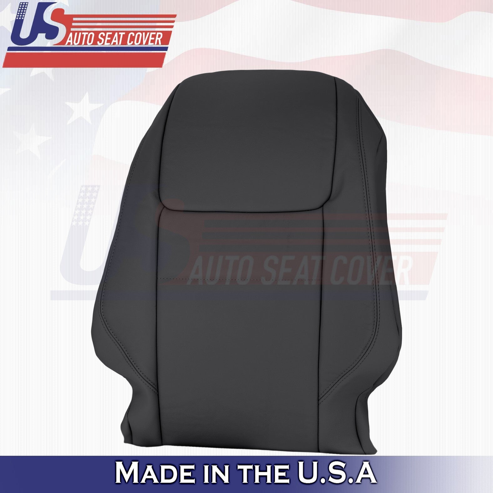 2017 to 2020 Fits Toyota Sienna Driver &Passenger Tops Leather Seat Cover Black