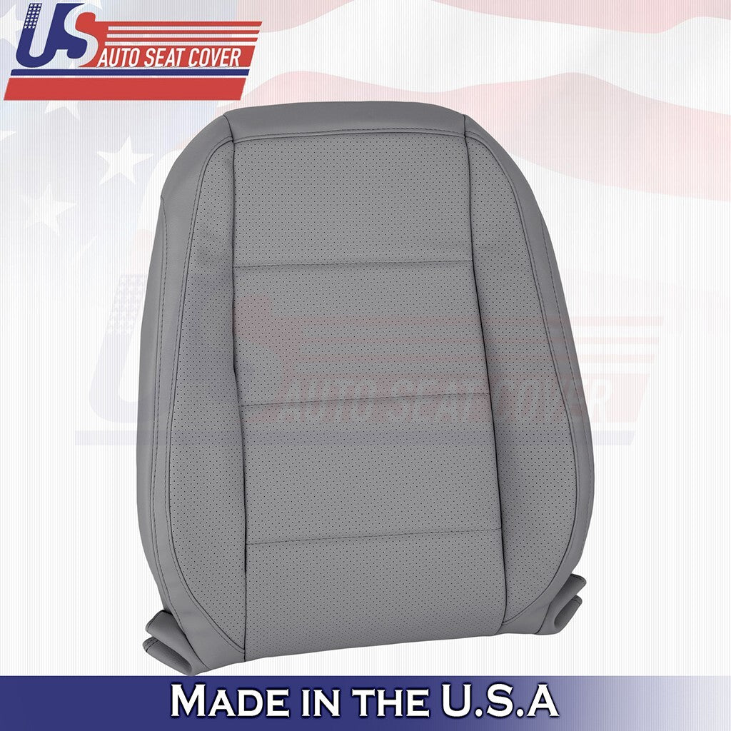 2006-2010 Fits Volkswagen Jetta Driver Top &Bottom Perforated Leather Cover Gray