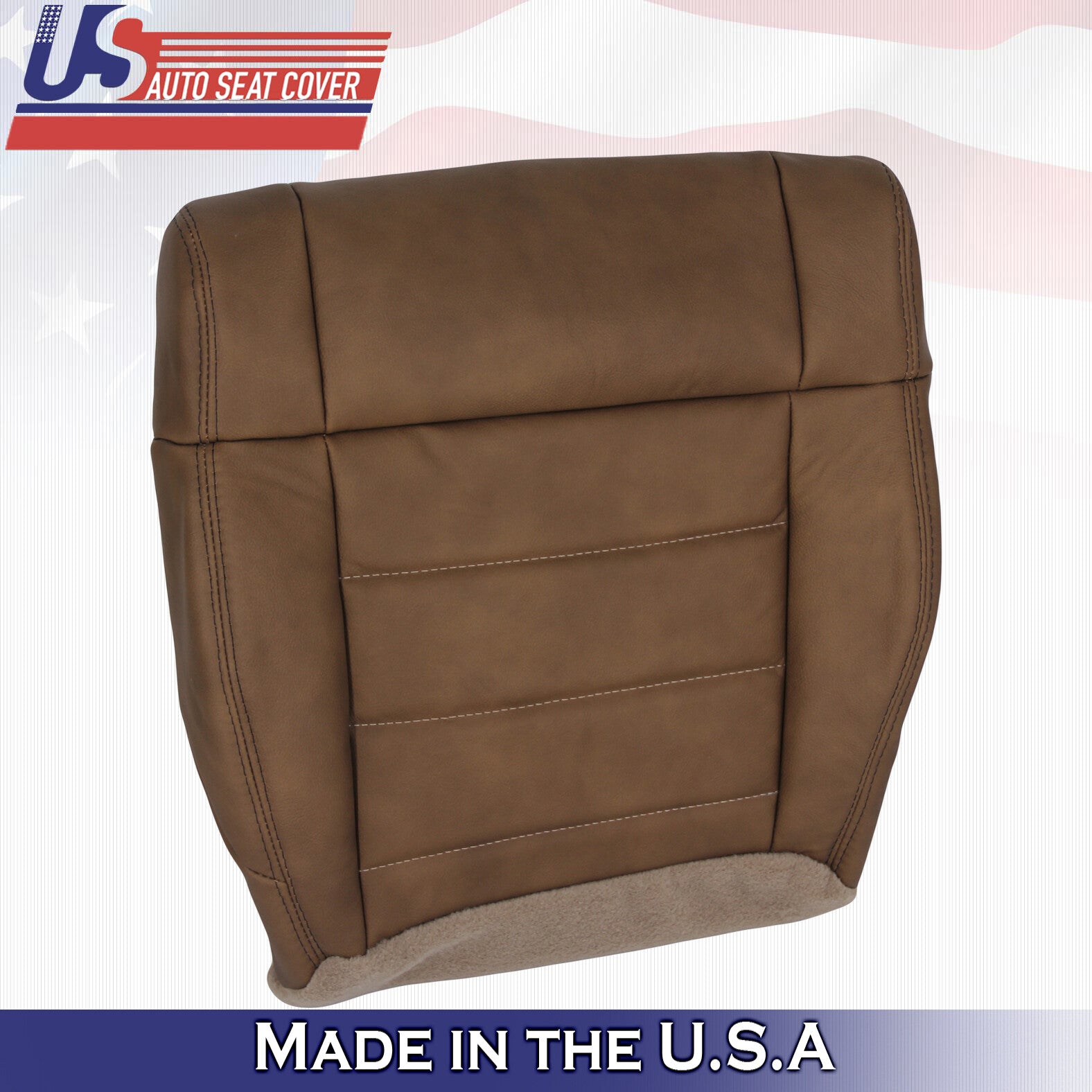 Driver-Passenger Bottom Leather Cover Tan 2007-2010 Fits Jeep Wrangler Rubicon