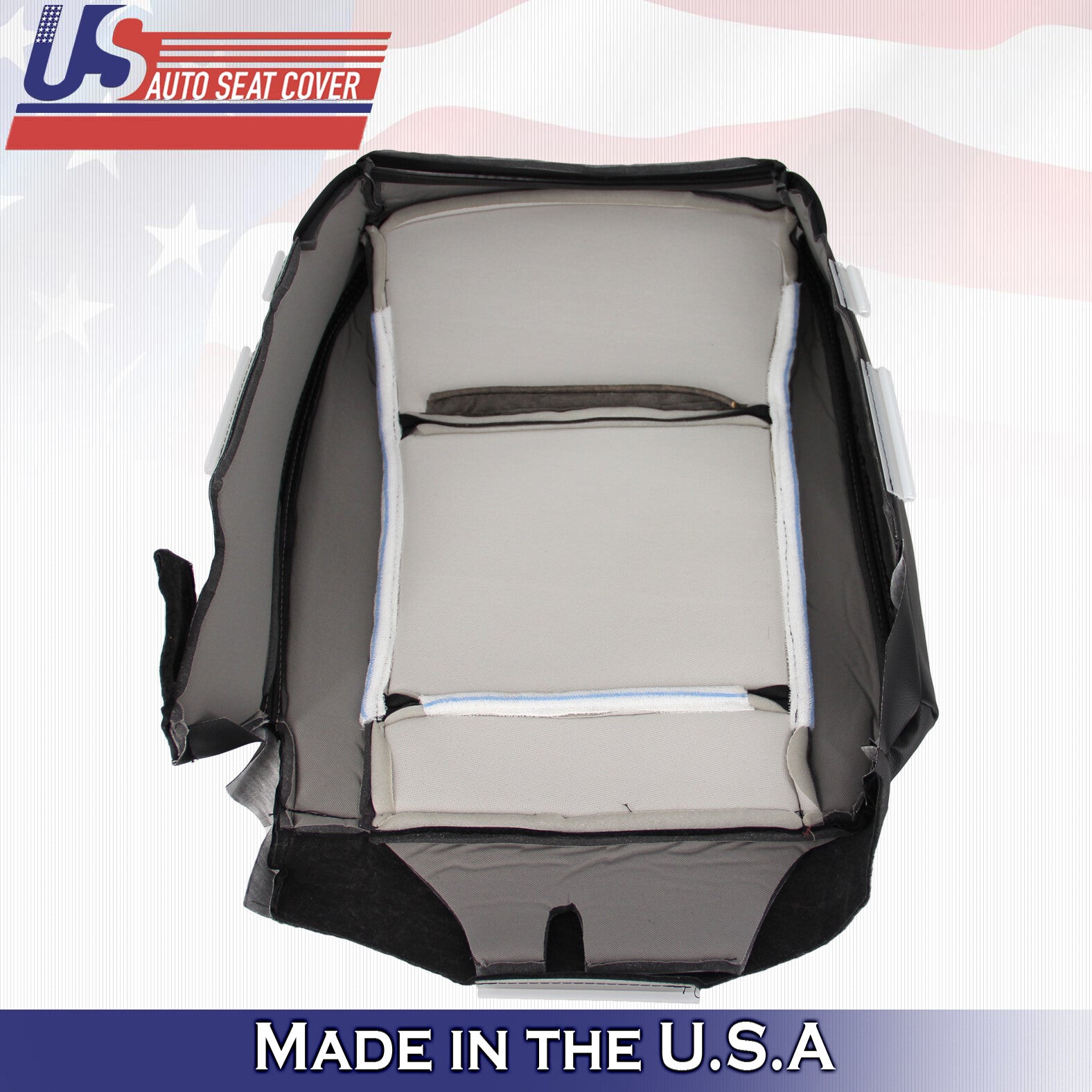 2010 For Ford Explorer Driver & Passenger Bottom Leather Seat Covers Black