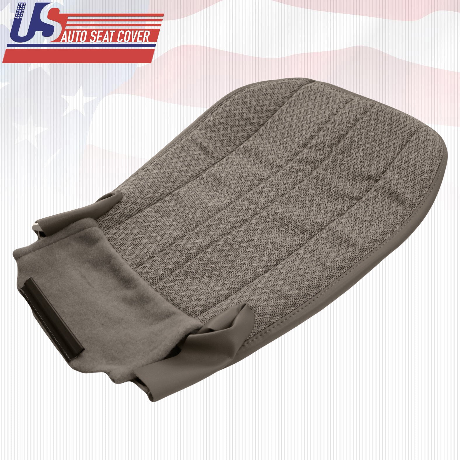 2003 - 2014 Chevy Express 1500 2500 3500 Van Driver Bottom Cloth Seat Cover Tan