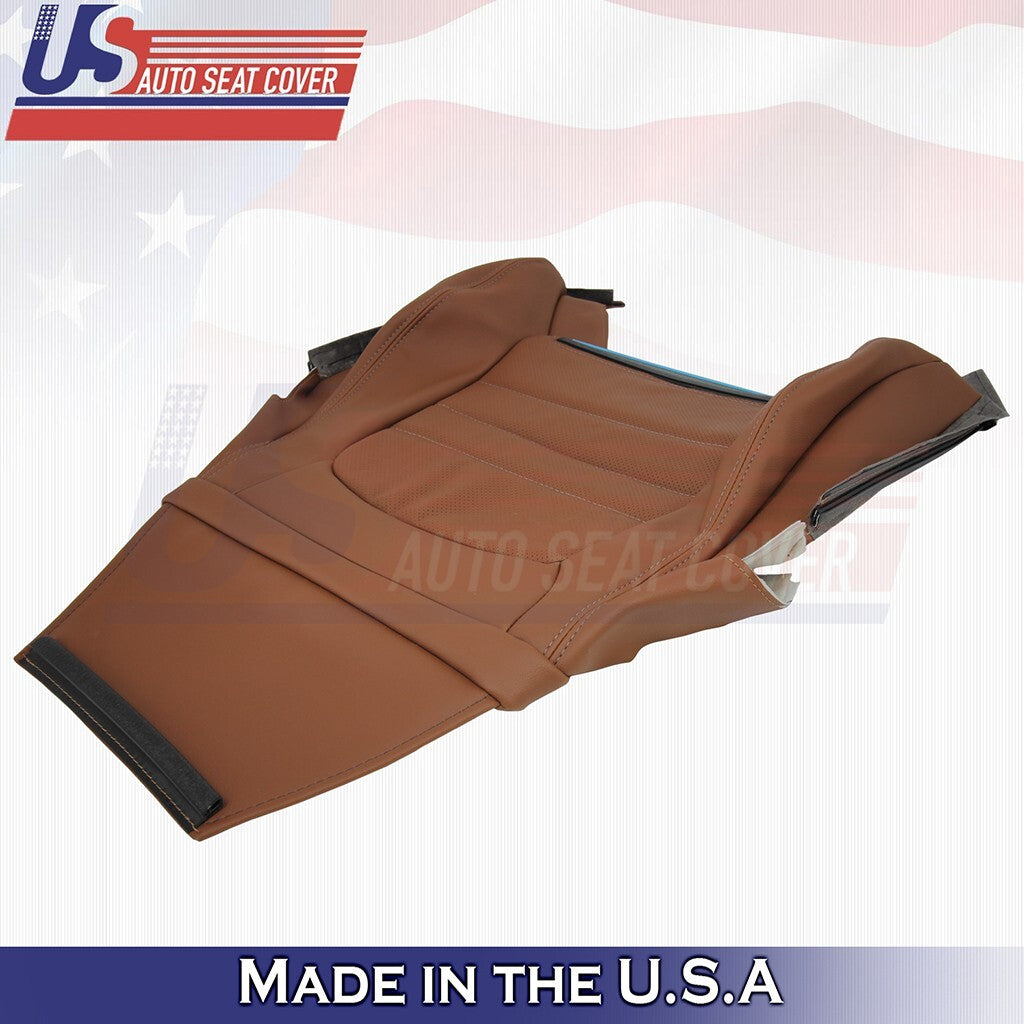 2015 to 2021 For Mercedes Benz C350 Passenger Bottom &Top Vinyl Seat Cover Brown