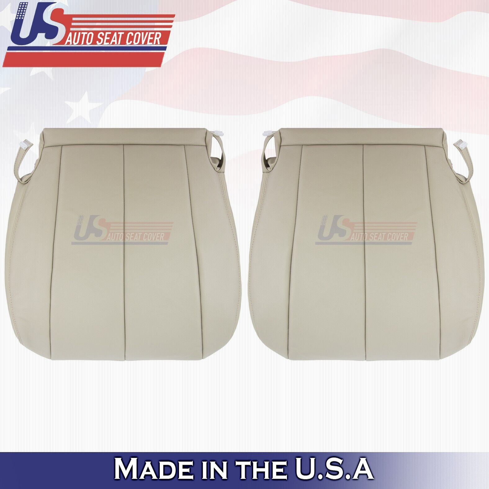 2011 to 2014 Fits Toyota Sienna Driver & Passenger Bottoms Leather Cover Tan