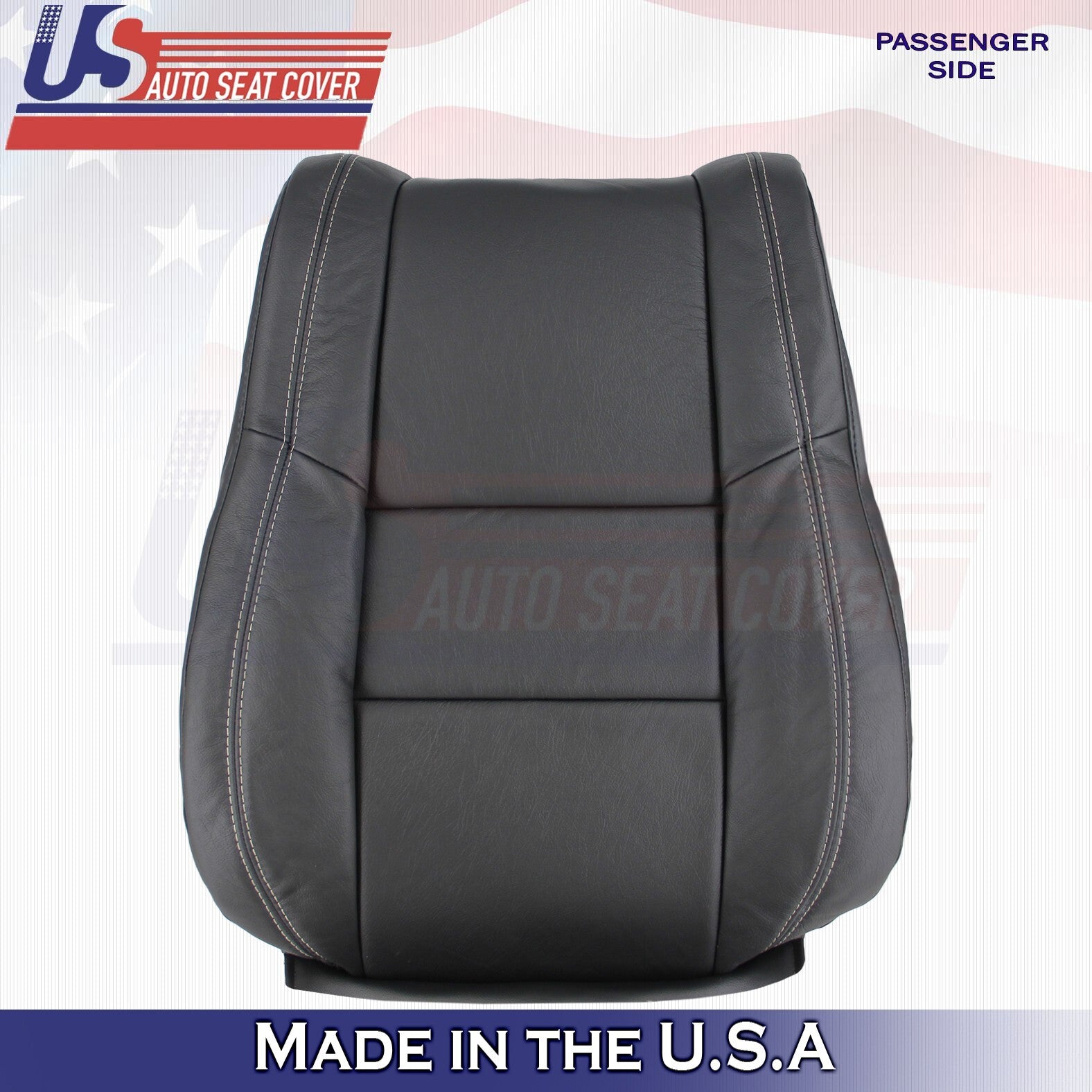 2020 For Jeep Grand Cherokee Limited Passenger Top & Bottom Leather Covers Black
