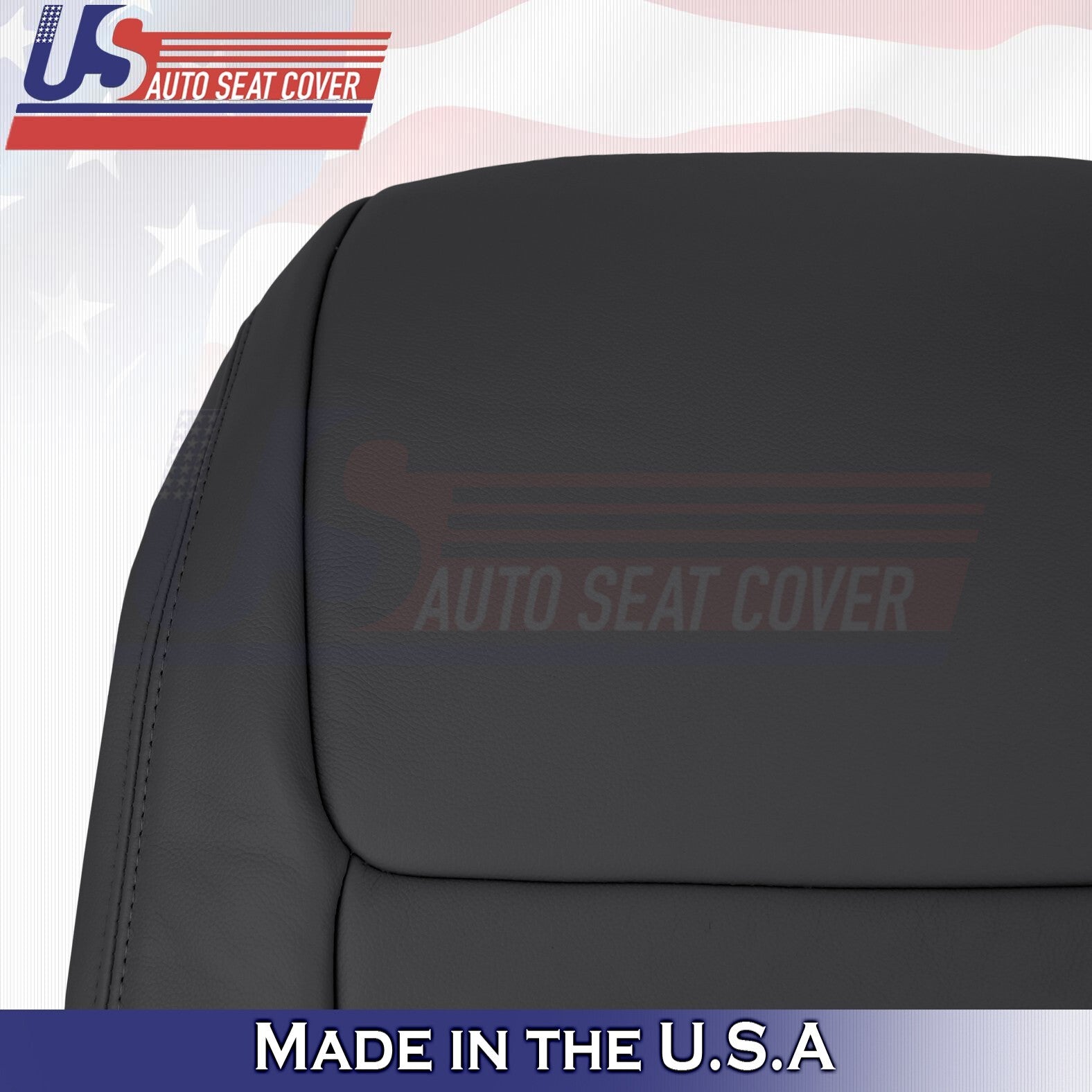 2017 to 2020 Fits Toyota Sienna Driver &Passenger Tops Leather Seat Cover Black