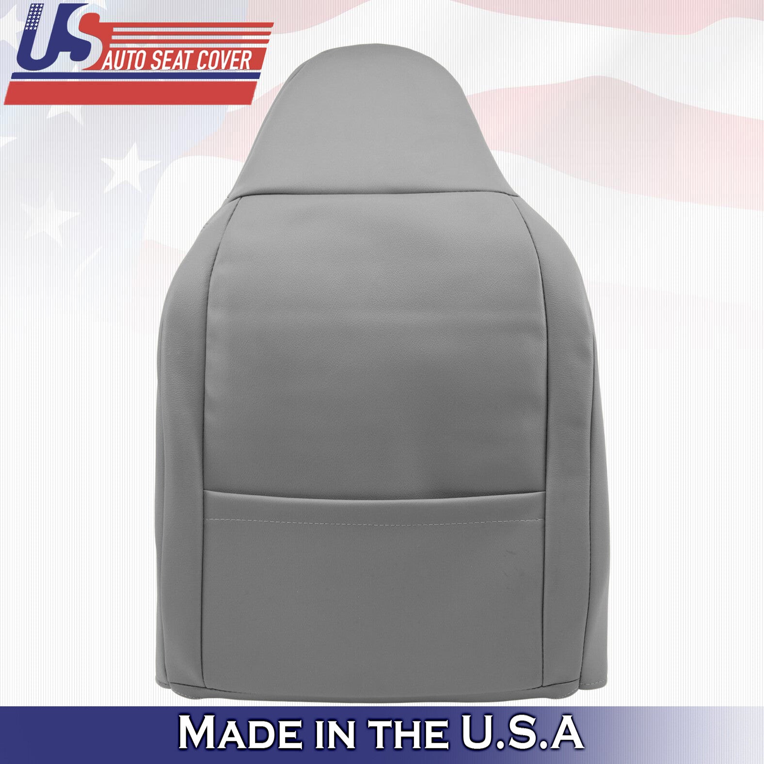 2001 For Ford F450 F550 Lariat Passenger Top Perforated Leather Seat Cover Gray